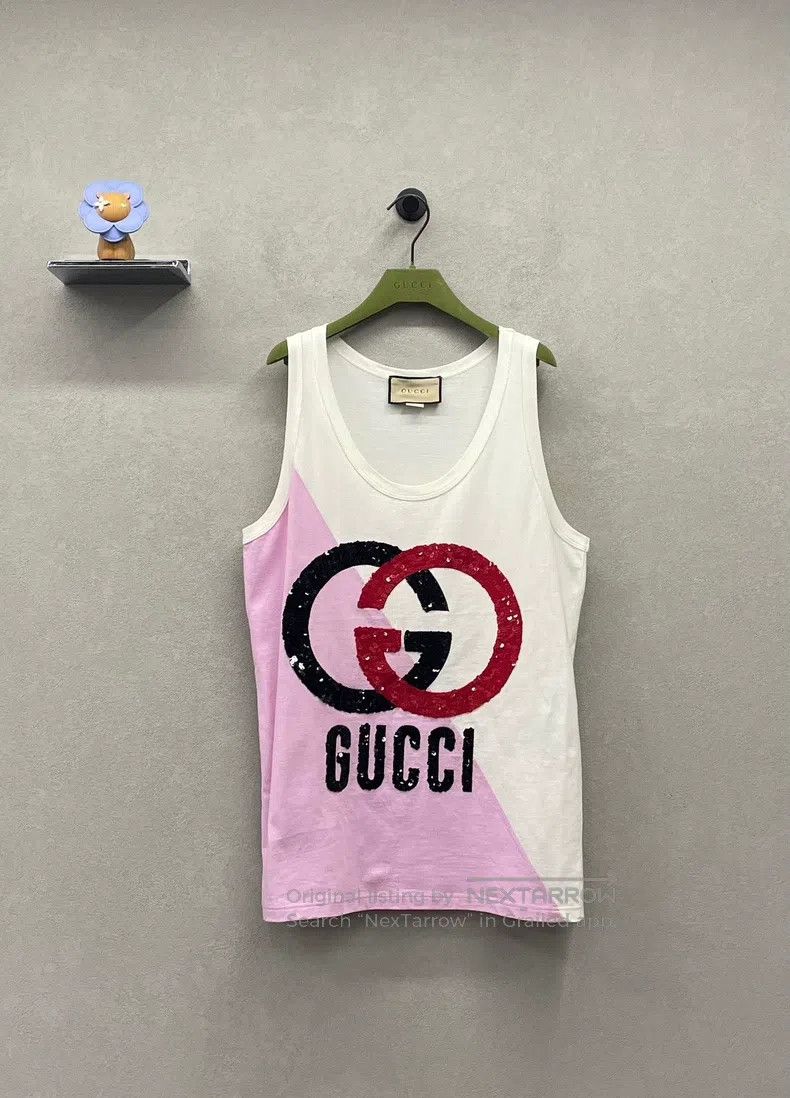 Gucci Gucci Knitted cotton vest with inlays Size XS / US 0-2 / IT 36-38 - 1 Thumbnail