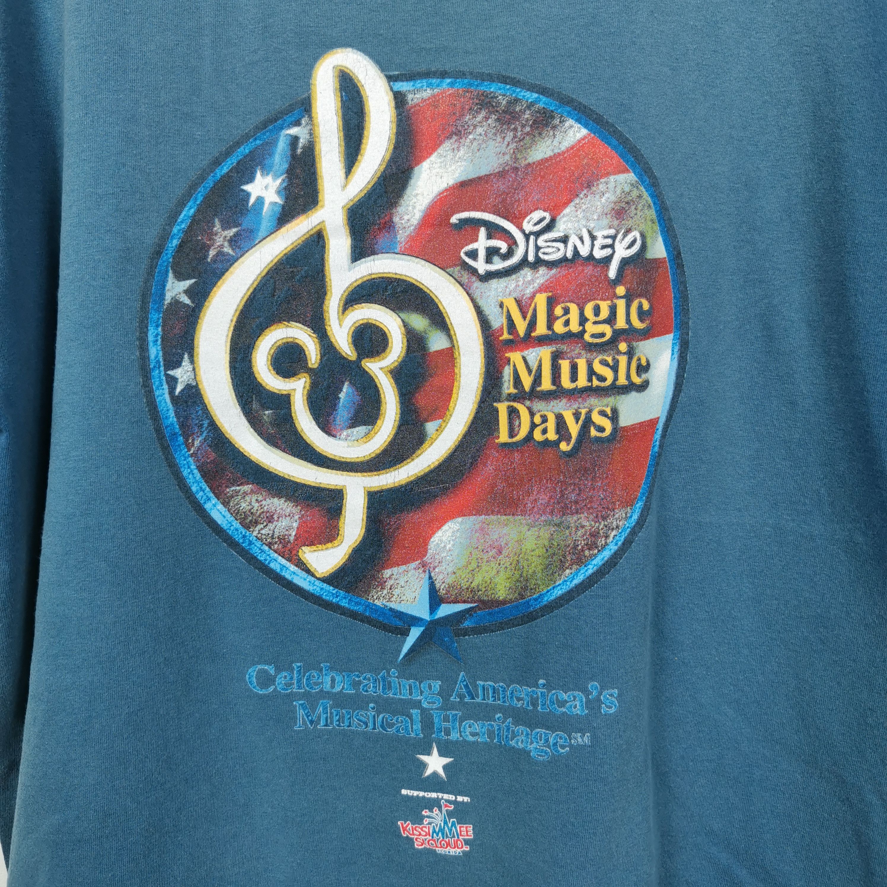 Cartoon Network Vintage Y2K DISNEY T hirt Magic Music Days Cartoon Tees Size US L / EU 52-54 / 3 - 4 Thumbnail