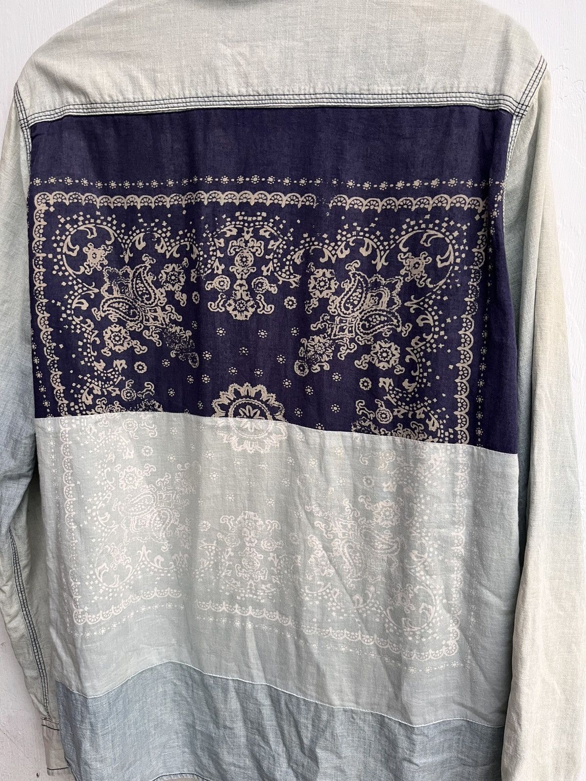 Ralph Lauren VINTAGE DENIM SUPPLY RALPH LAUREN BACKPRINT BANDANA SHIRTS Size US L / EU 52-54 / 3 - 2 Thumbnail
