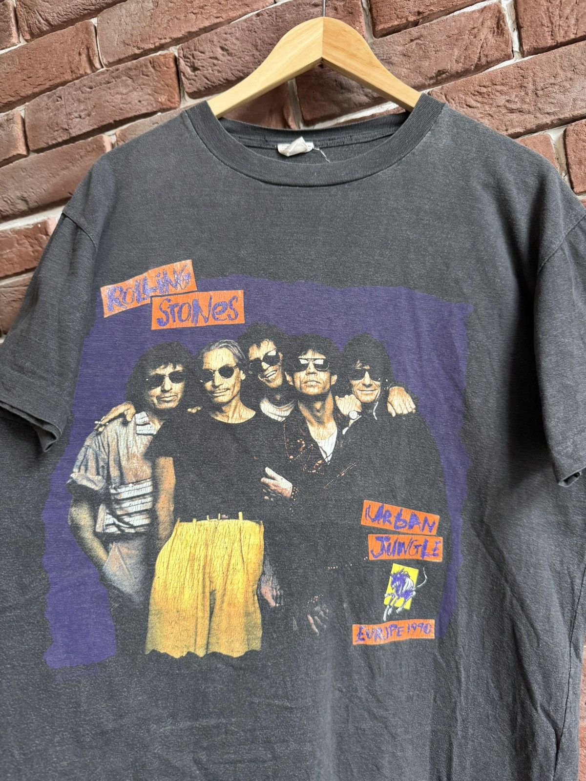 Band Tees Vintage 90s The Rolling Stones 1990 Urban Joungle Band Tee Size US L / EU 52-54 / 3 - 3 Thumbnail