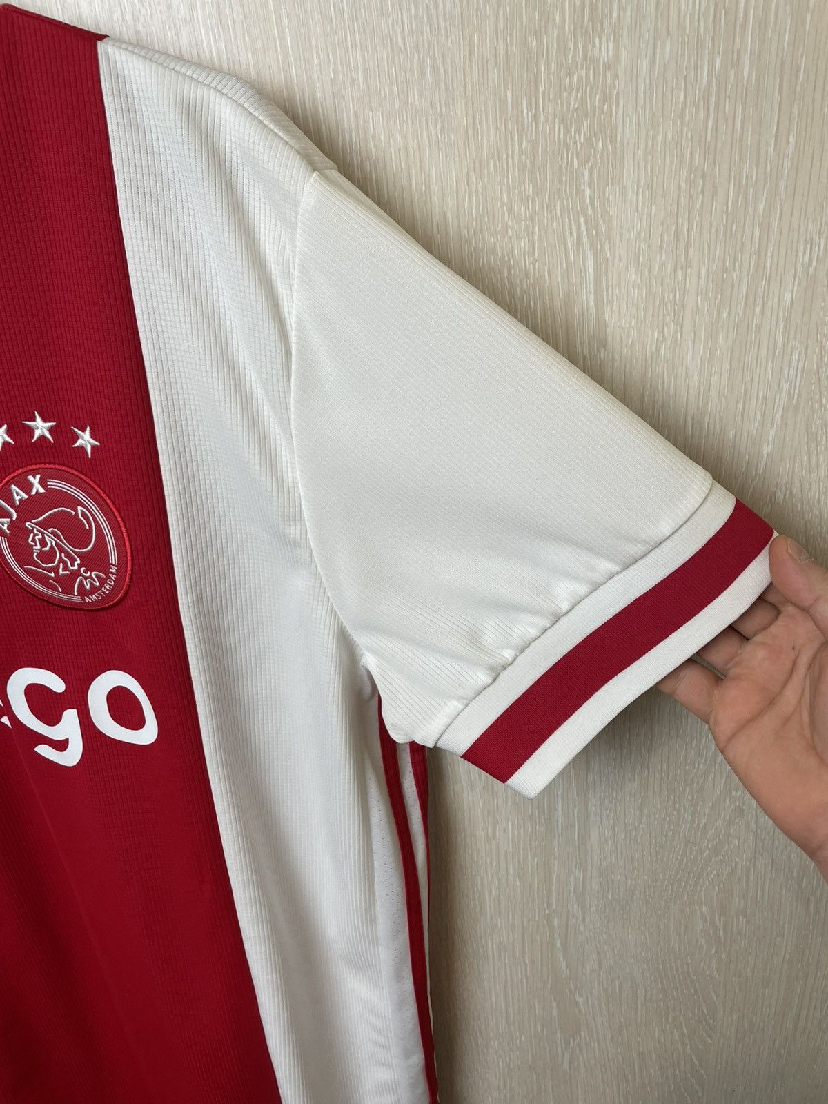 Adidas AJAX AMSTERDAM 2019 2020 HOME FOOTBALL SHIRT SOCCER JERSEY Size US XL / EU 56 / 4 - 4 Thumbnail