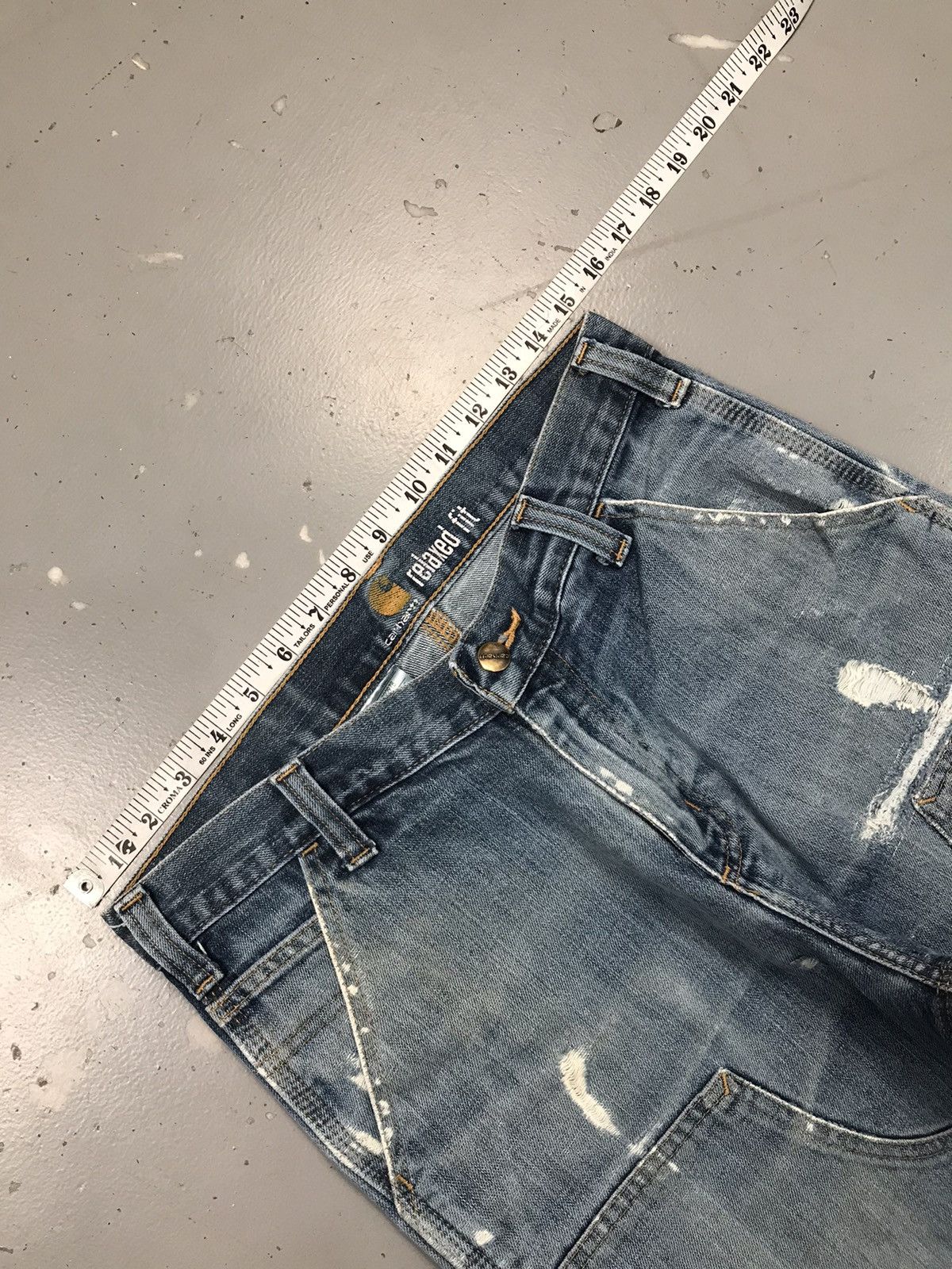 Carhartt Vintage Carhartt double knee distressed workwear denim Size US 30 / EU 46 - 7 Thumbnail