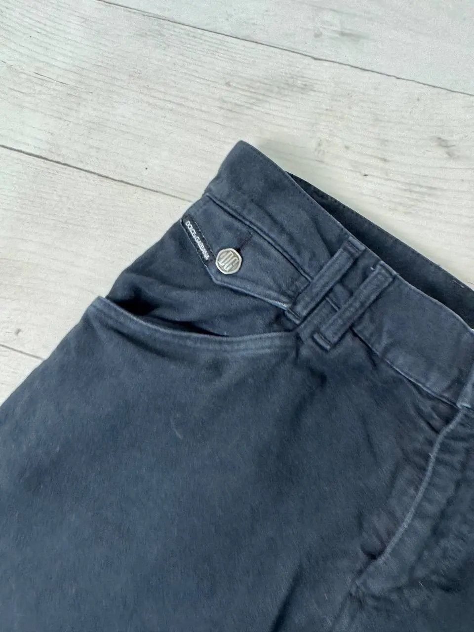 Dolce & Gabbana Vintage Dolce Gabbana Velour Metal Logo Pants Baggy Size US 32 / EU 48 - 5 Thumbnail