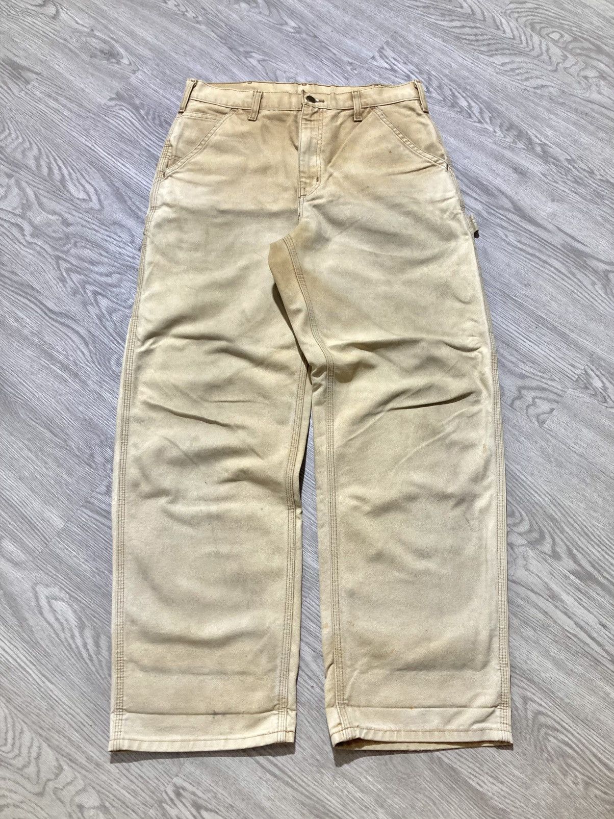 Carhartt 1990s Vintage Carhartt B11 BRN Carpenter Duck Pants Workwear Size US 32 / EU 48 - 11 Thumbnail