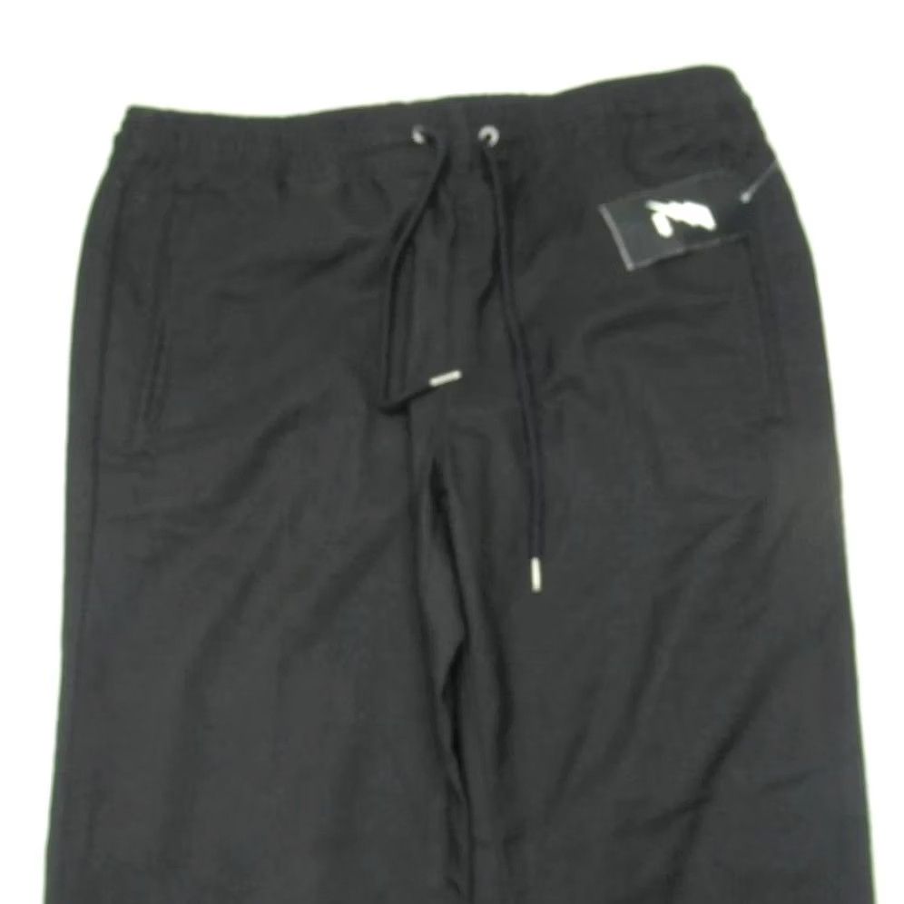 Vintage AMP Drawstring Pants Men 32x34 Black Jogger Track Pants Casual Activewear Mens Size US 31 - 3 Thumbnail