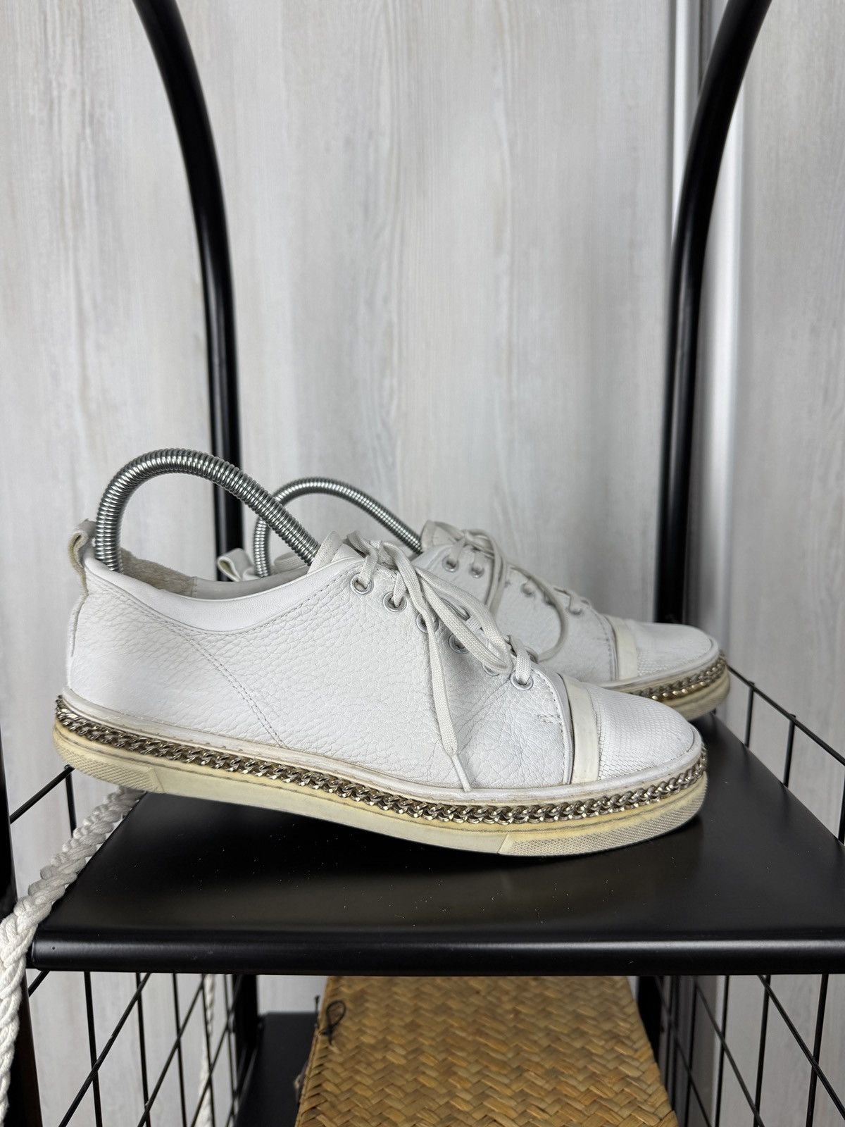 Lanvin LANVIN Whit Lace Up Leather Cap Toe Womens Sneakers Size US 9 / IT 39 - 1 Thumbnail