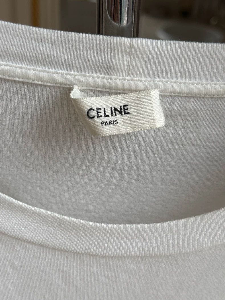 Celine Celine Logo Short Sleeve TShirt Size L Size US L / EU 52-54 / 3 - 5 Thumbnail