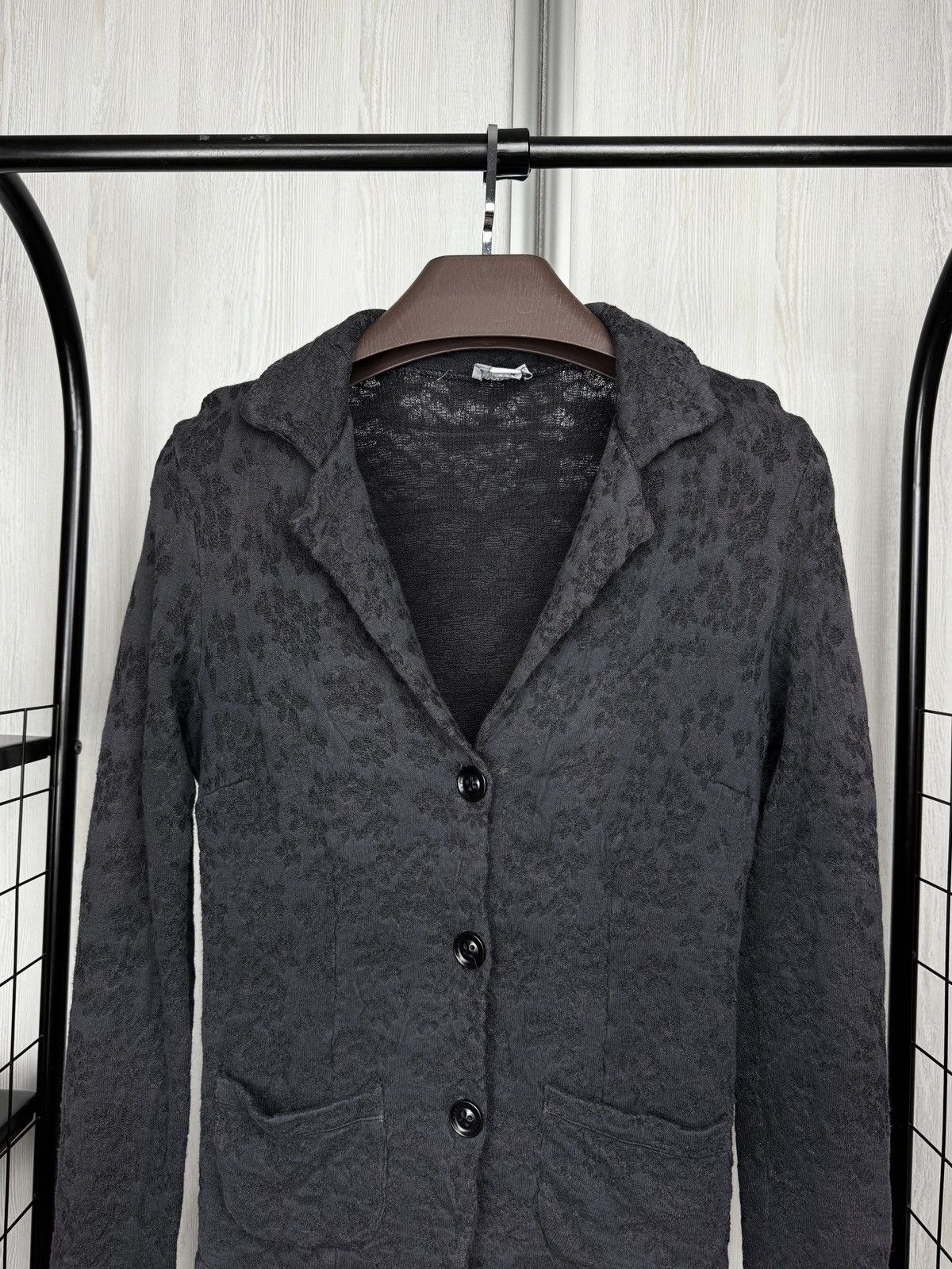 Transit Transit Par Such black avant garde linen blend Blazer Size XS / US 0-2 / IT 36-38 - 3 Thumbnail
