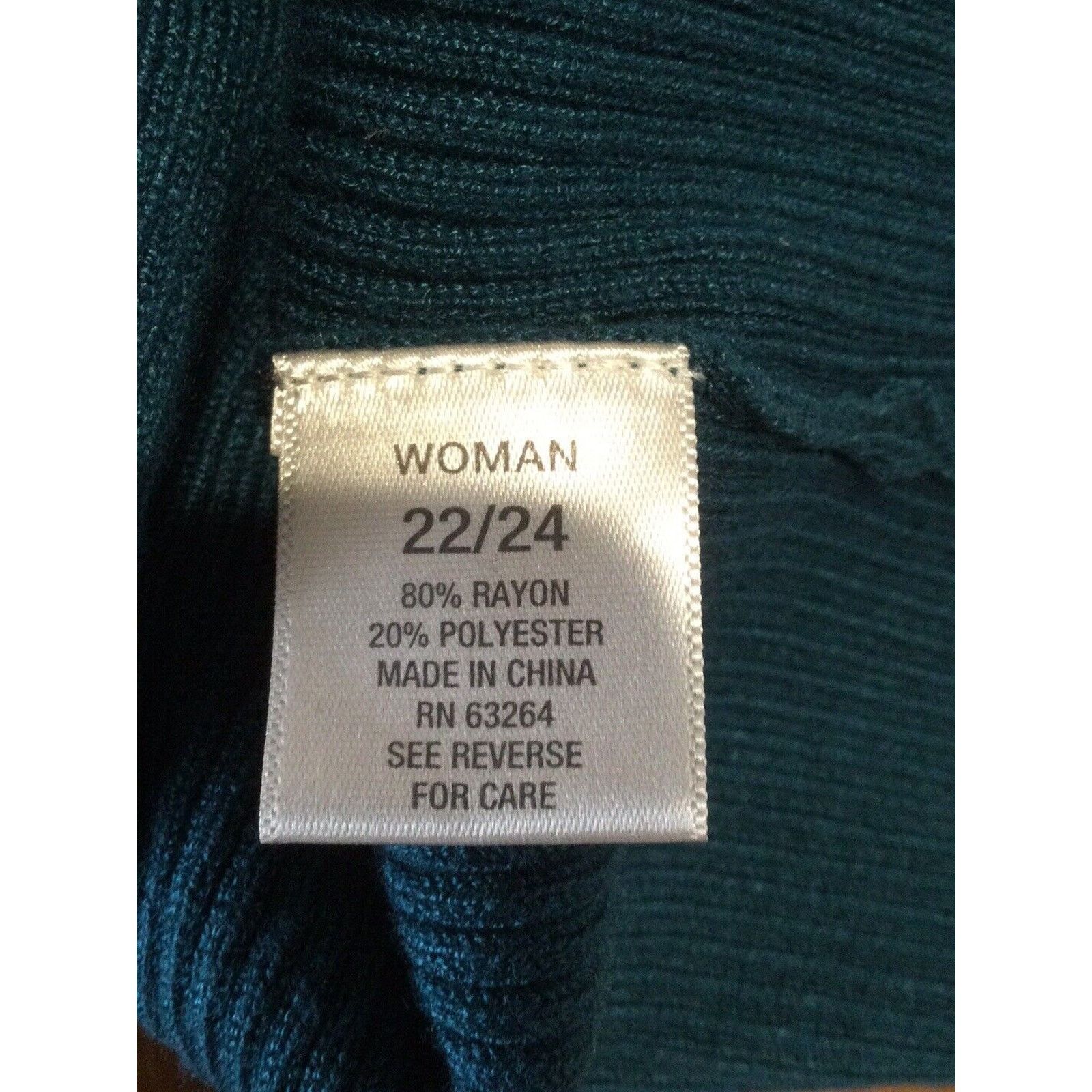 Other Dressbarn Shawl Sleeve/Shoulder Pullover Stretch Top 22/24 Size 4XL / US 24-26 - 12 Thumbnail