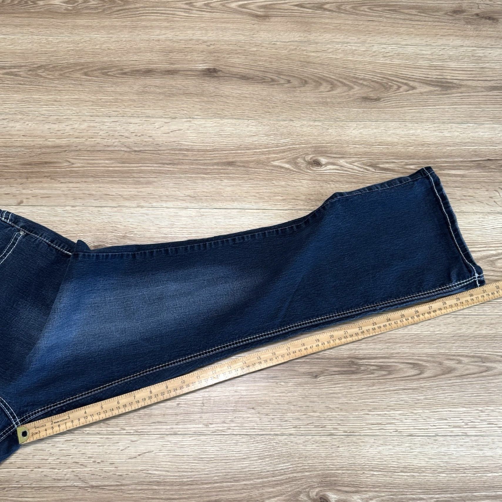 Vintage VINTAGE Cato Womens Jeans Bootcut Size 16 Blue Denim Cotton Blend Embroidered Pockets Size 38" / US 16 / IT 52 - 7 Thumbnail