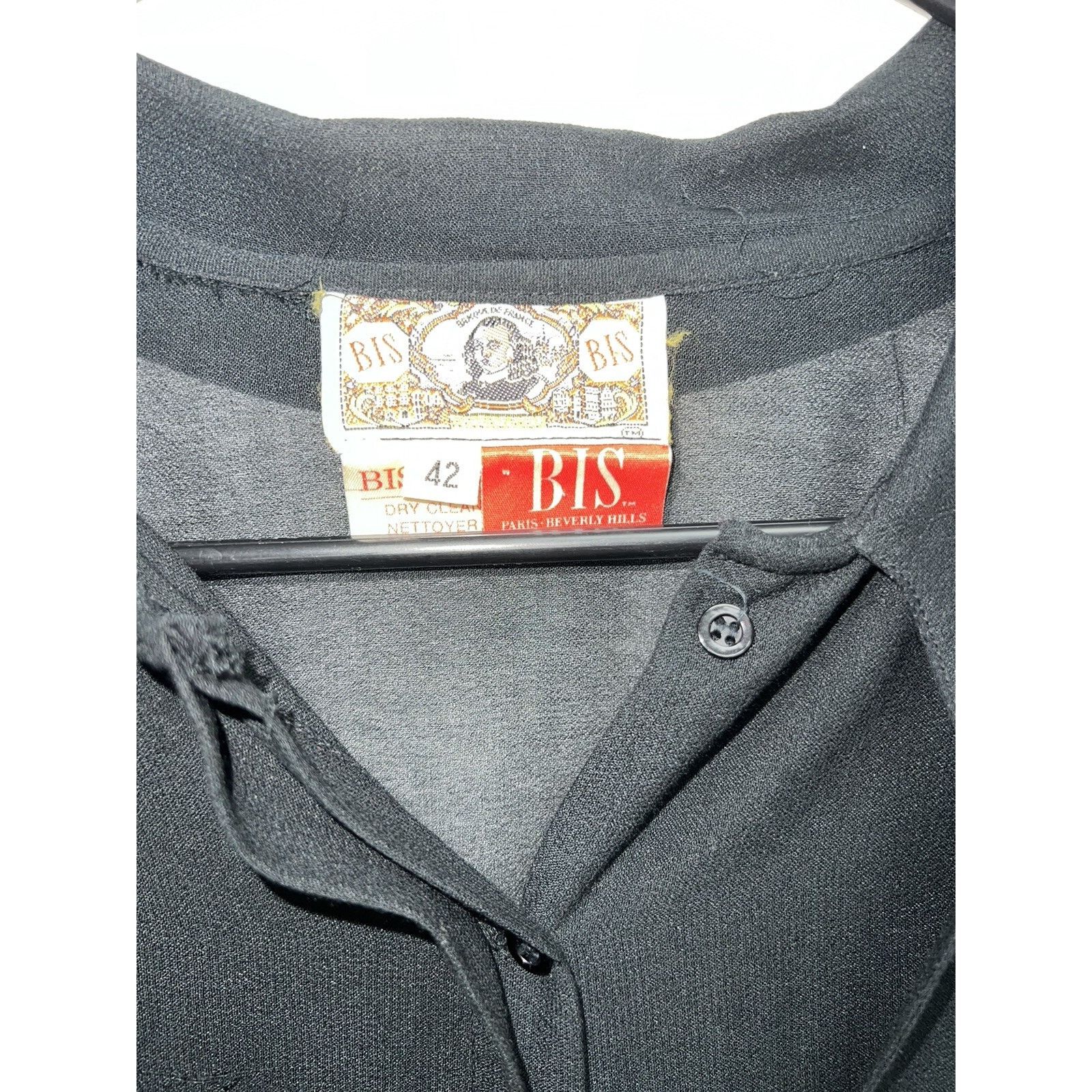 & Other Stories BIS Vintage 80-90ss black semi sheer fitted Size M A001639 Size M / US 6-8 / IT 42-44 - 3 Thumbnail