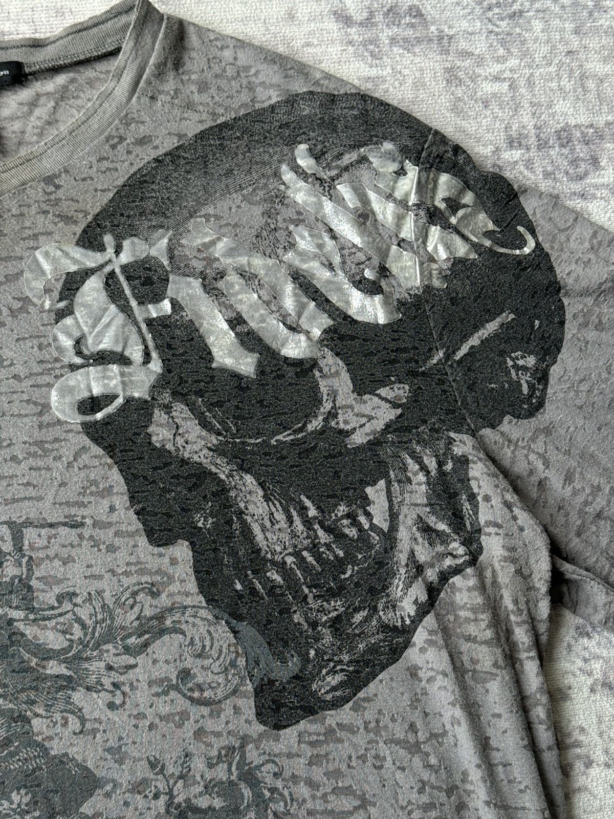 Affliction Punk Affliction INC Siemoer Fedelis Skulls Riot Poem Tees Size US L / EU 52-54 / 3 - 4 Thumbnail