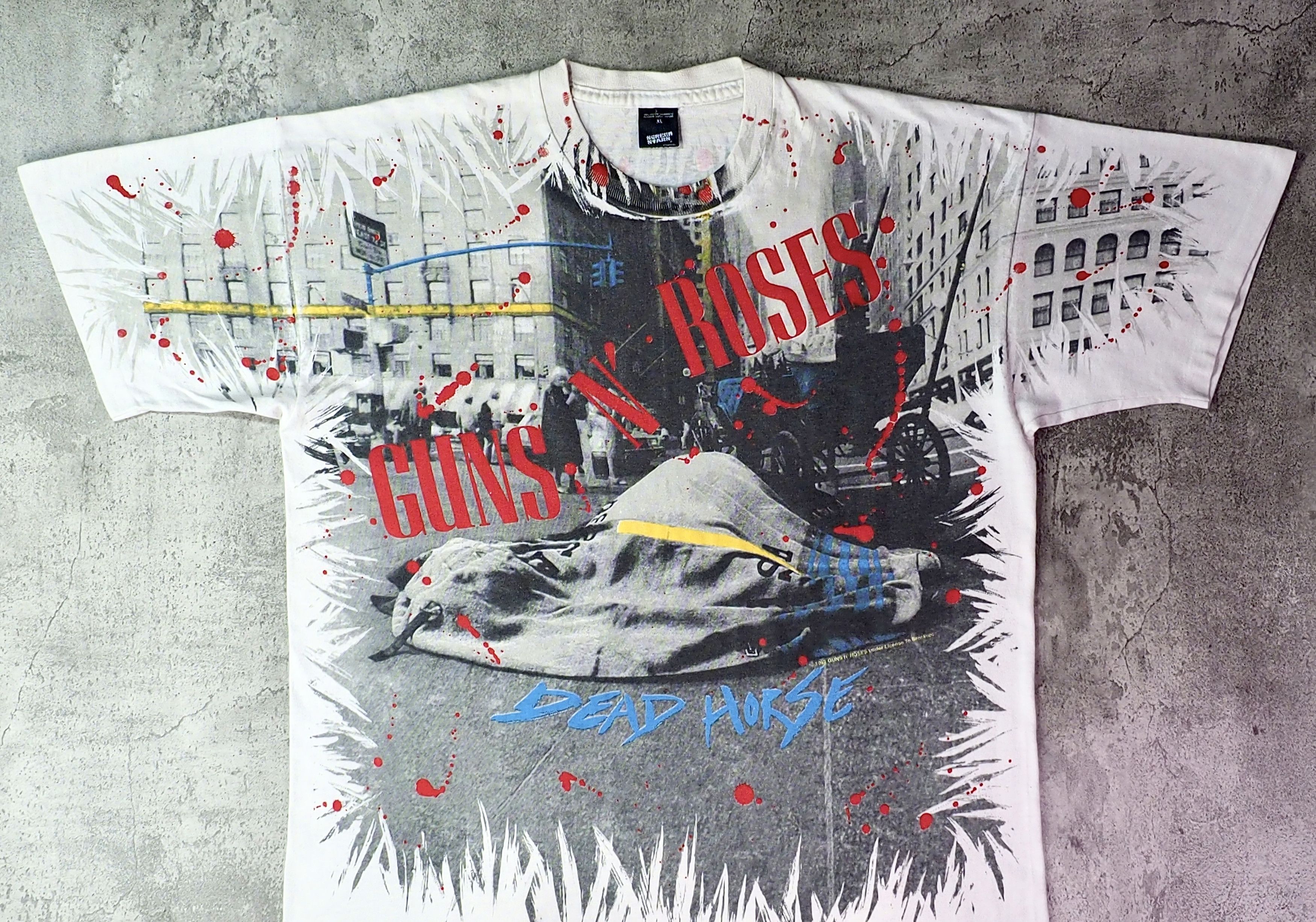 Vintage Vintage 1992 Guns N’ Roses Dead Horse AOP Shirt XL Size US XL / EU 56 / 4 - 2 Thumbnail