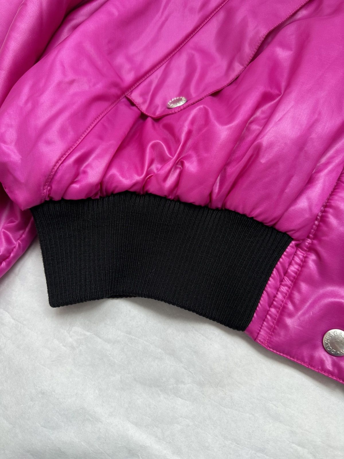Dolce & Gabbana DOLCE & GABBANA FW 2003 Runway Fur Cropped Pink down Jacket Size M / US 6-8 / IT 42-44 - 11 Thumbnail