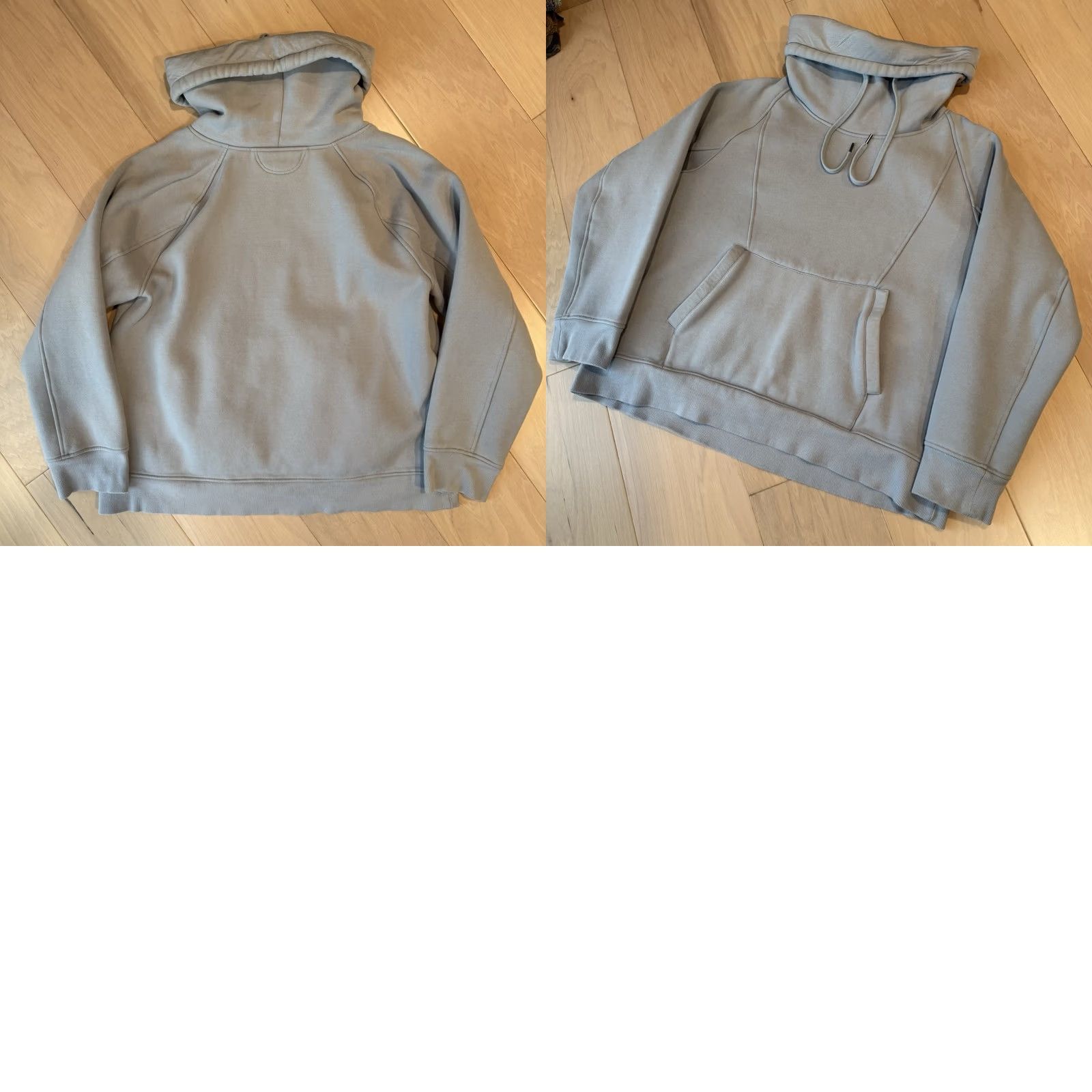 Helmut Lang Helmut Lang Hoodie Women's 2XL Gray Fleece Pullover Designer Glam Cowl Neck Size XXL / US 16-18 / IT 52-54 - 8 Thumbnail