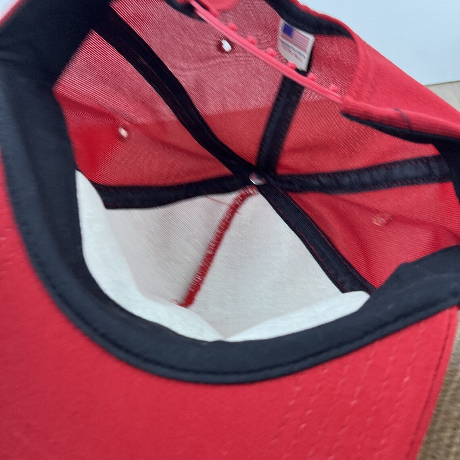 Other Red Trucker Hat Red Hat Adjustable Adult Size Hat Red Cap Size ONE SIZE - 12 Thumbnail