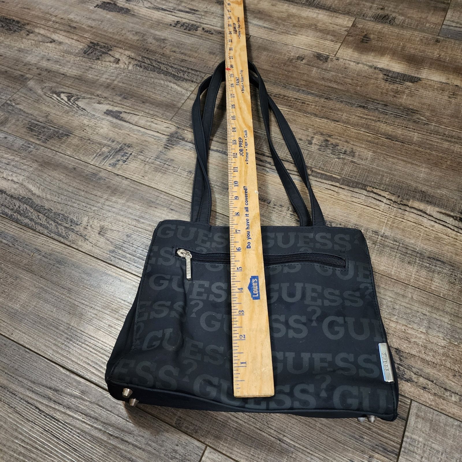 Guess Guess purse black on black vinyl top handle handbag 4a Size ONE SIZE - 5 Thumbnail