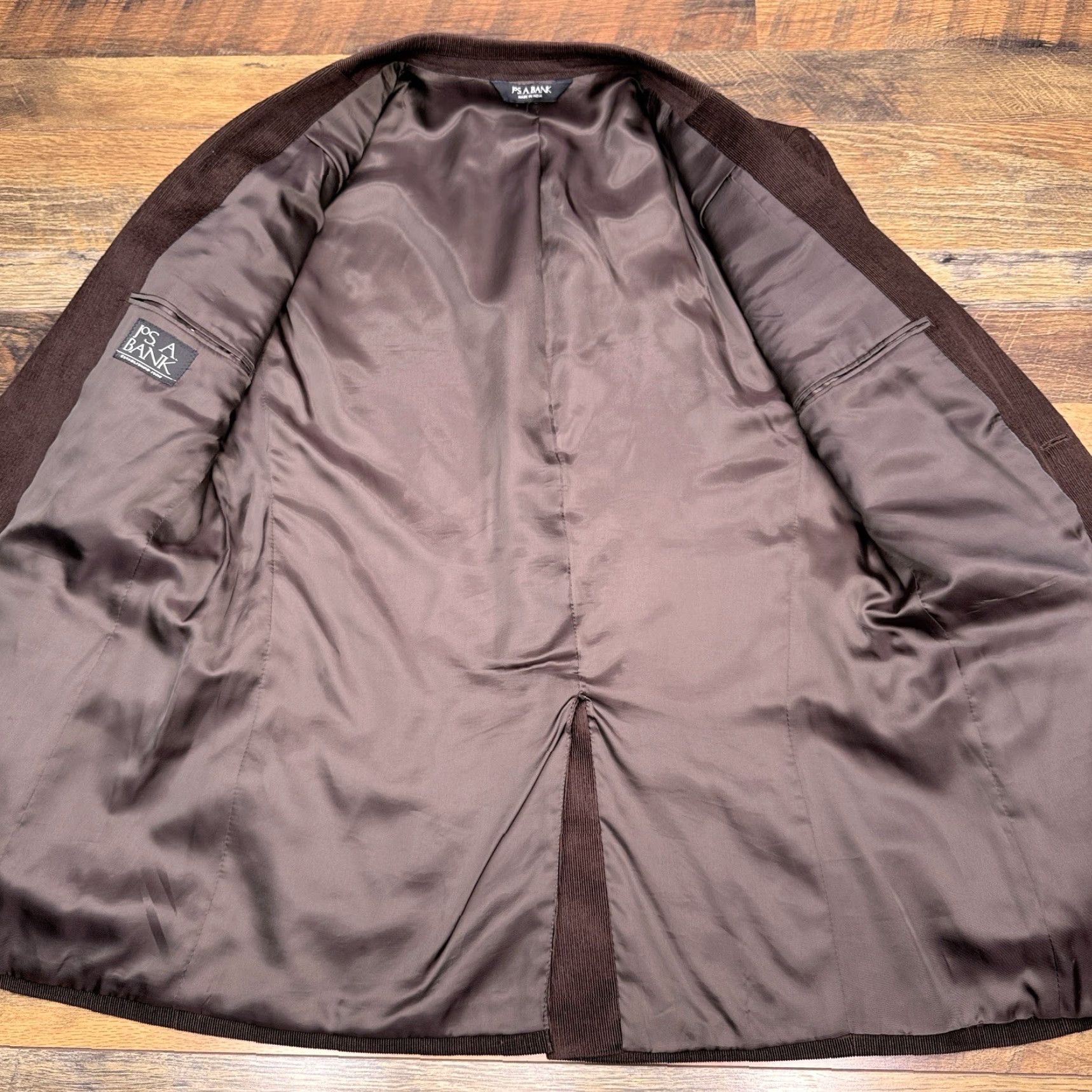 Jos. A. Bank Jos A Bank Corduroy Sport Coat Mens 41R Brown Blazer Size 42R - 3 Thumbnail