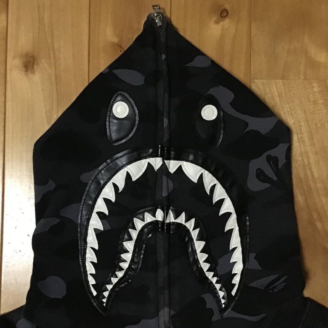 Bape × Neighborhood NEIGHBORHOOD × BAPE CAMO Shark FULL ZIP HOODIE Skull APE Size US XXL / EU 58 / 5 - 3 Thumbnail