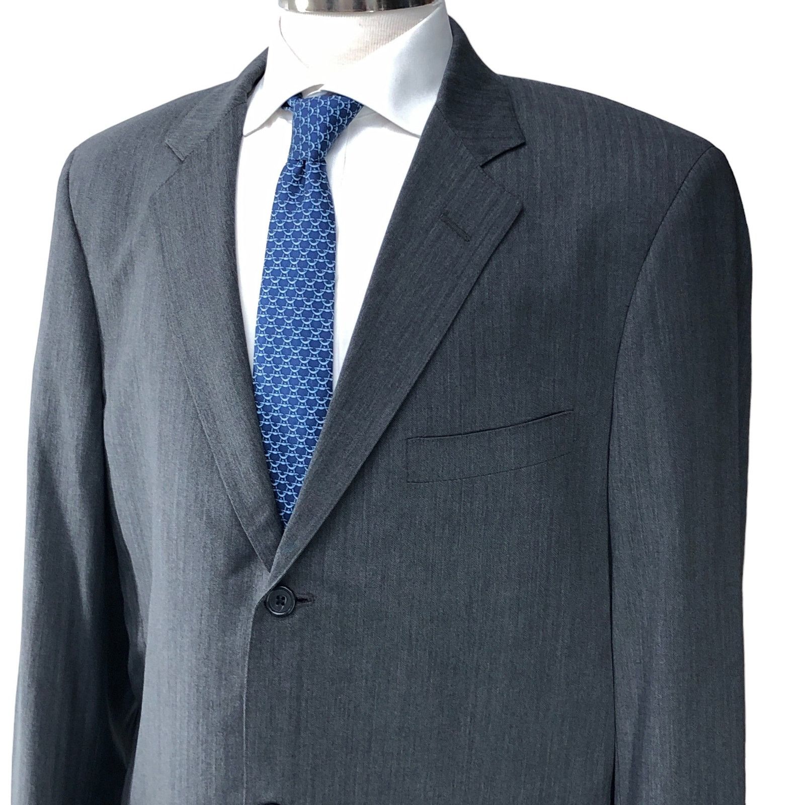 Southwick Southwick Men Sz 44XL Extra Long Suit 2 Piece *TINY FLAW Size 44L - 3 Thumbnail