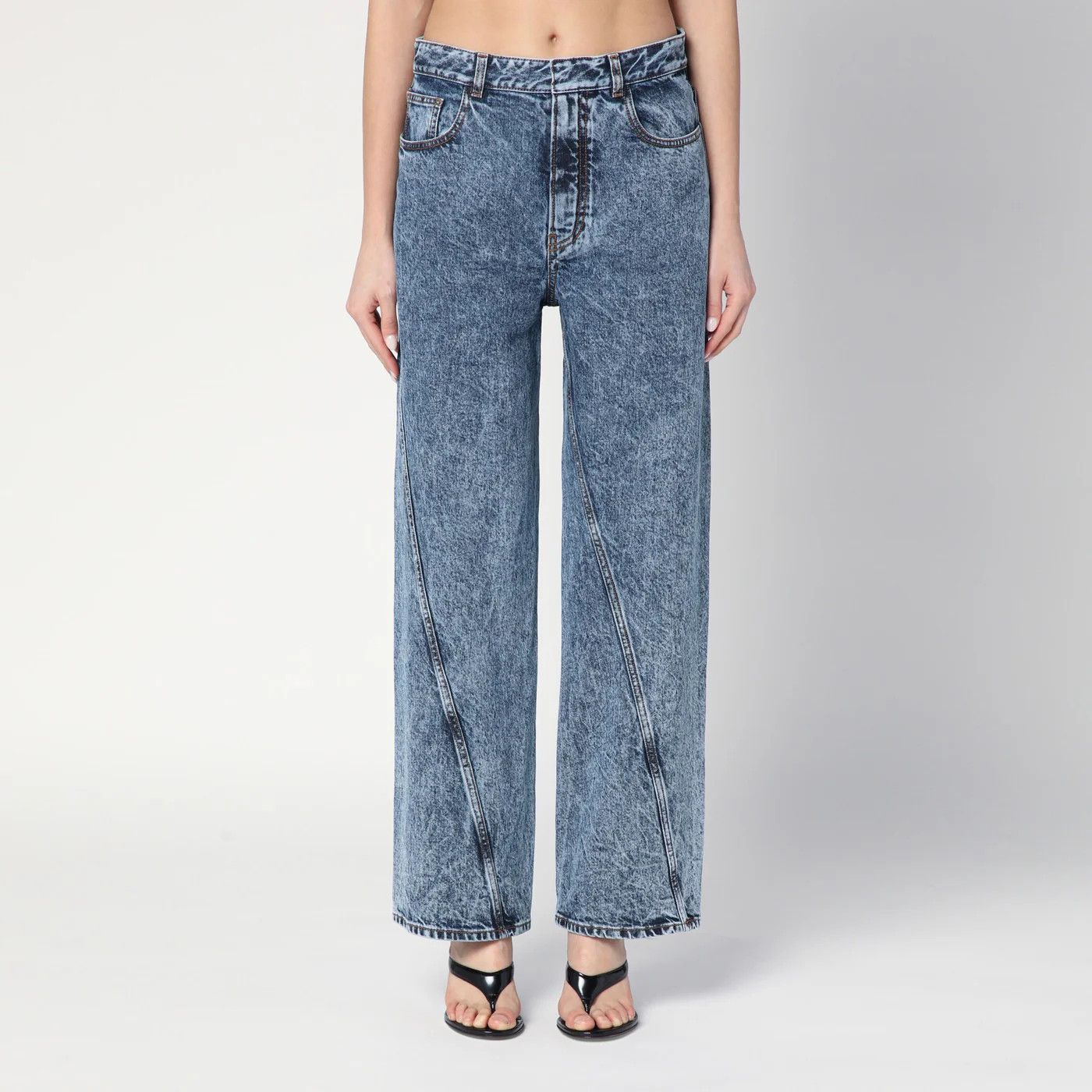 Alaia o1d2blof0426 Denim Jeans in Blue Size 27" / US 4 / IT 40 - 1 Thumbnail