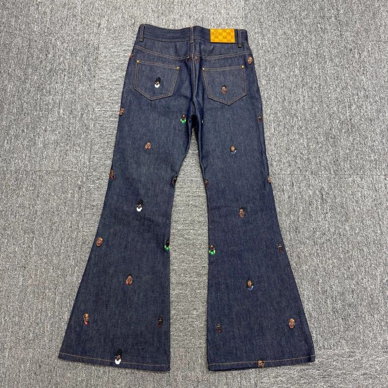 Louis Vuitton Louis Vuitton Embroidered Denim Pants Size 26 -2505 Size US 26 / EU 42 - 2 Thumbnail