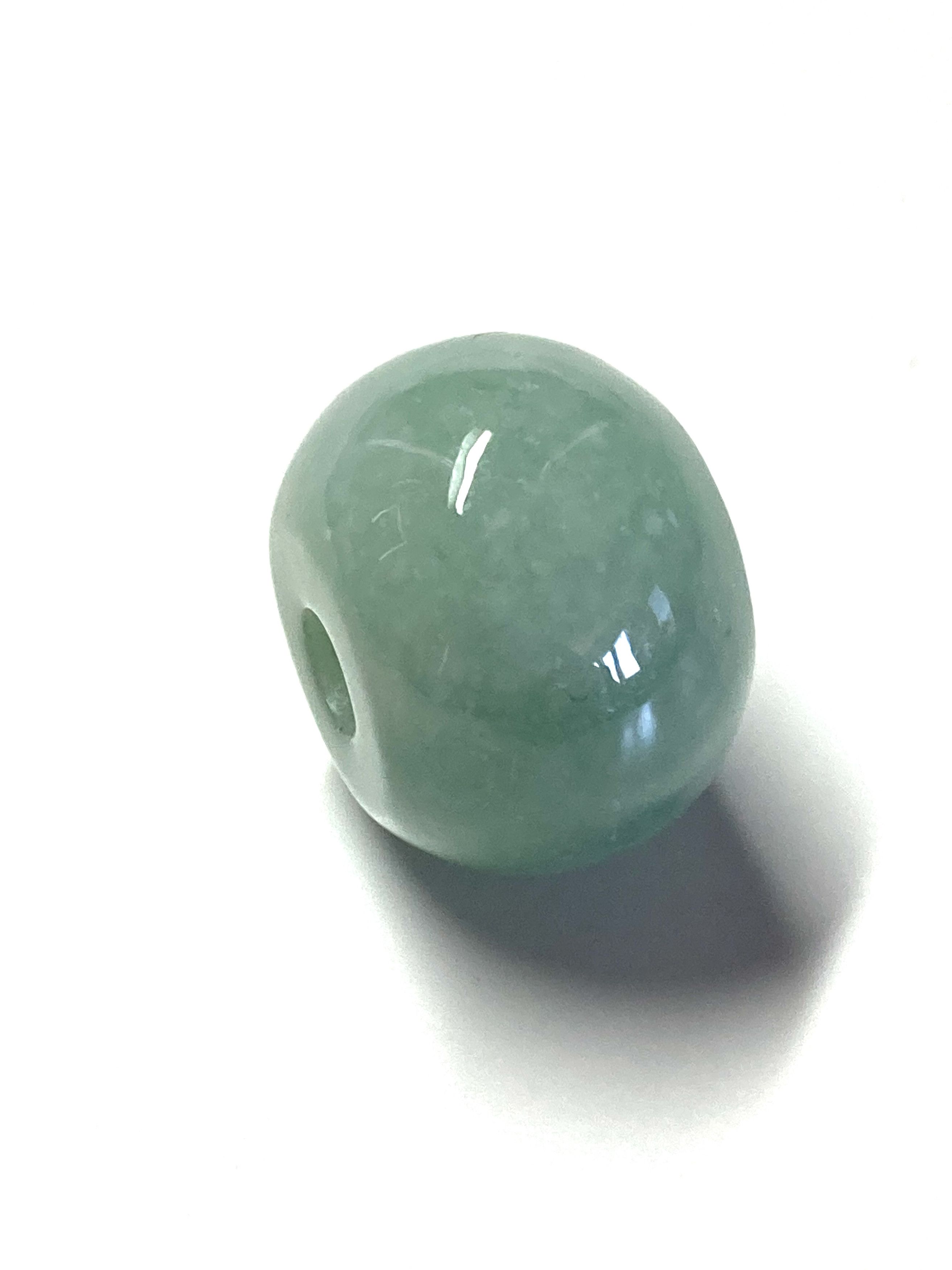 Other 60010 Certified Jadeite jade Green Circle 17mm Bead pendant Size ONE SIZE - 1 Thumbnail