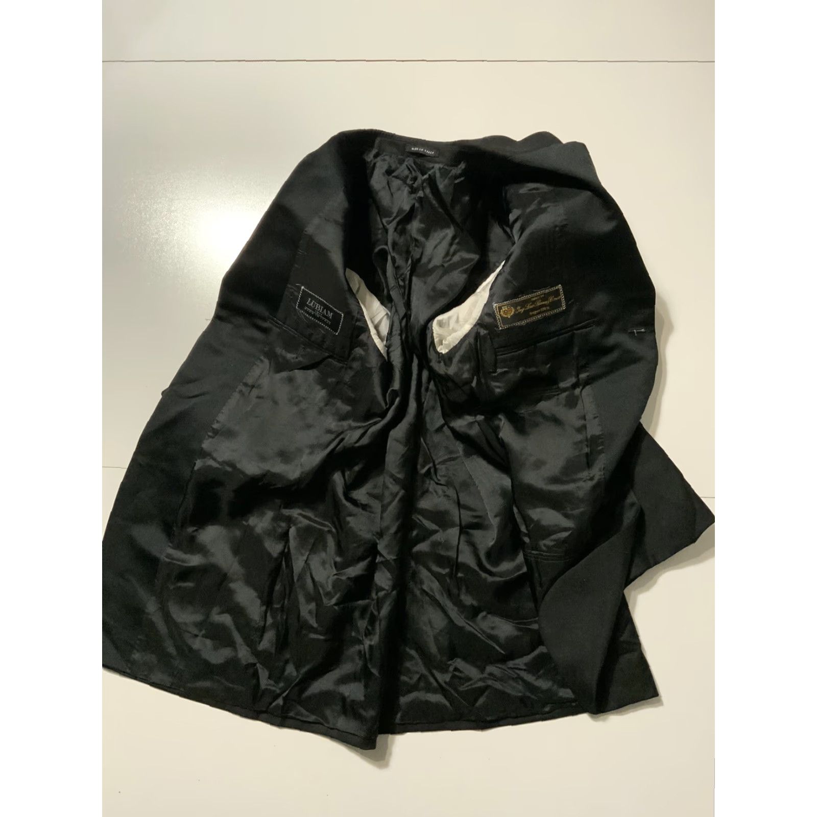 Loro Piana VINTAGE Loro Piana Super 120’s Lubiam Made In Italy Virgin Wool Blazer Jacket Blazer Men 38R Black Wool Blazer 3 Button Italy Size 38R - 2 Thumbnail