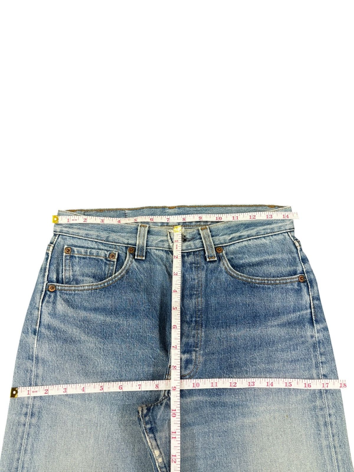 Levi's Vintage 90s Levis 501 Light Wash Distressed Jeans Size US 28 / EU 44 - 9 Thumbnail