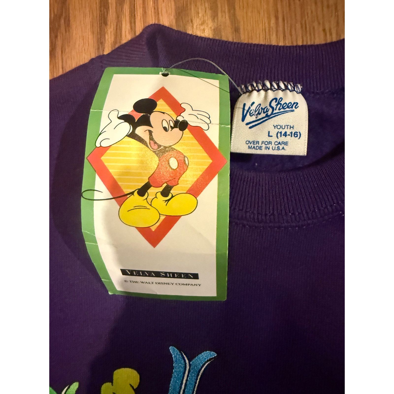 Velva Sheen Mickey for Kids Crew Neck Youth Large Size US L / EU 52-54 / 3 - 2 Thumbnail