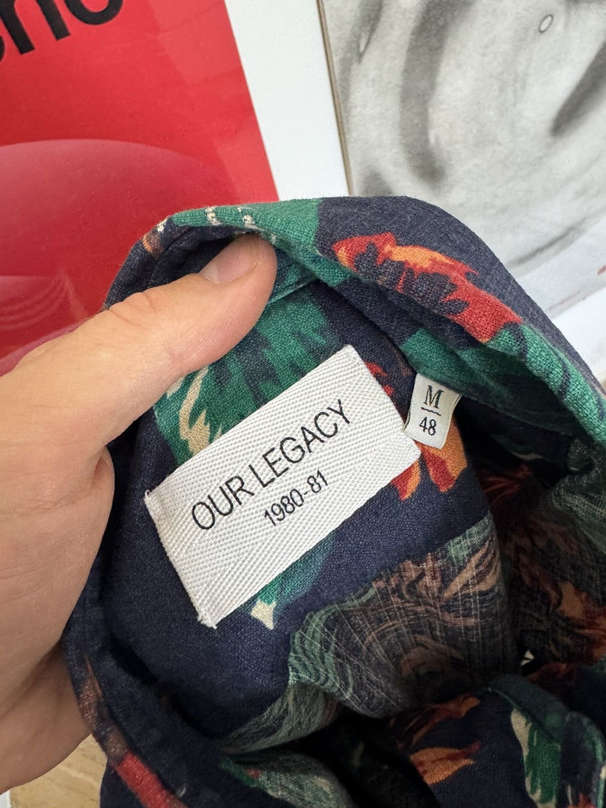 Our Legacy Our Legacy Button Up Shirt Floar Print Casual Luxury rare Size US M / EU 48-50 / 2 - 4 Thumbnail