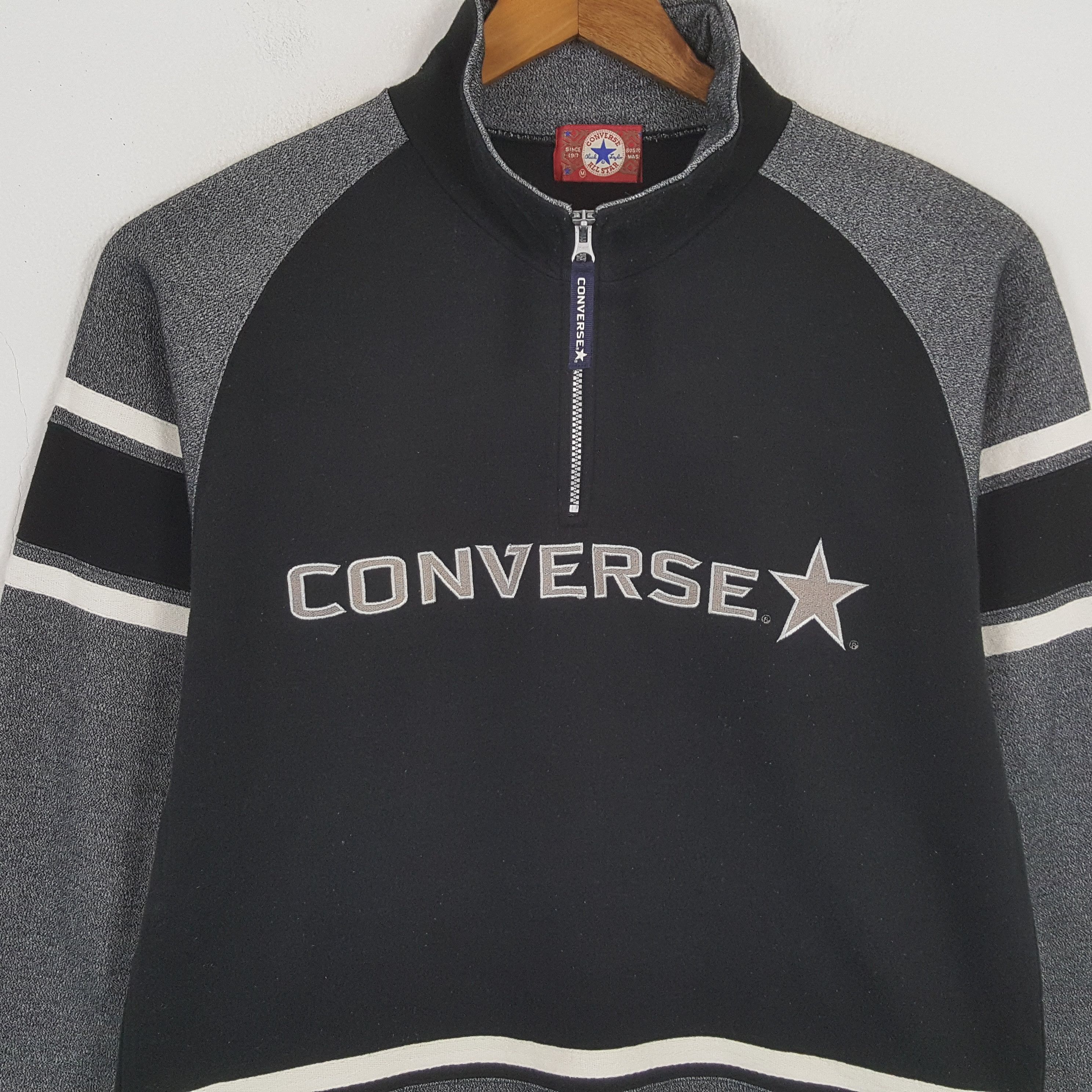 Converse × Vintage Vintage CONVERSE American Streetwear Style Sweatshirt Size US M / EU 48-50 / 2 - 2 Thumbnail