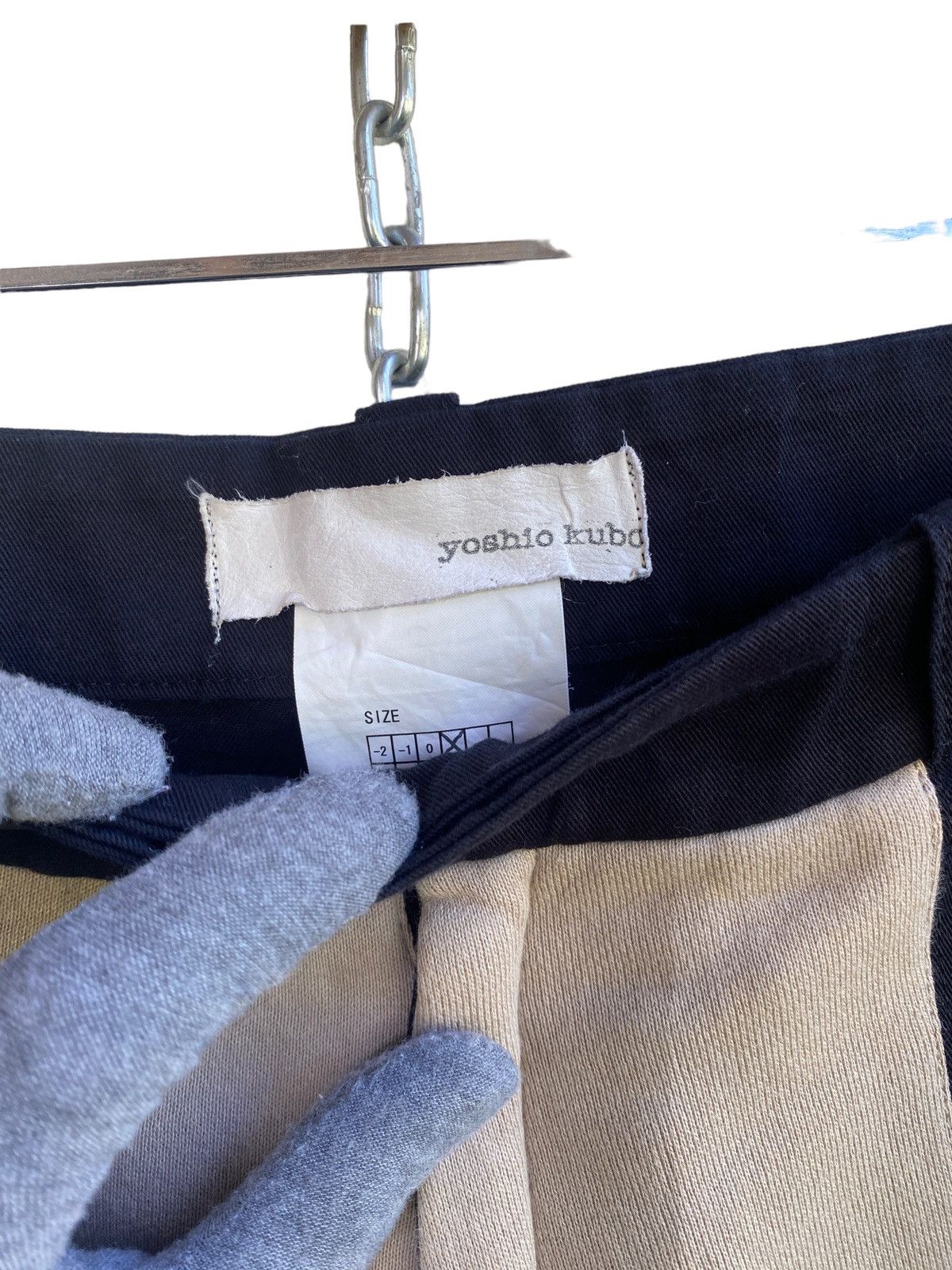 Yoshio Kubo Vintage Yoshio Kubo Reconstructed Pantss Two Fabric Size US 32 / EU 48 - 6 Thumbnail