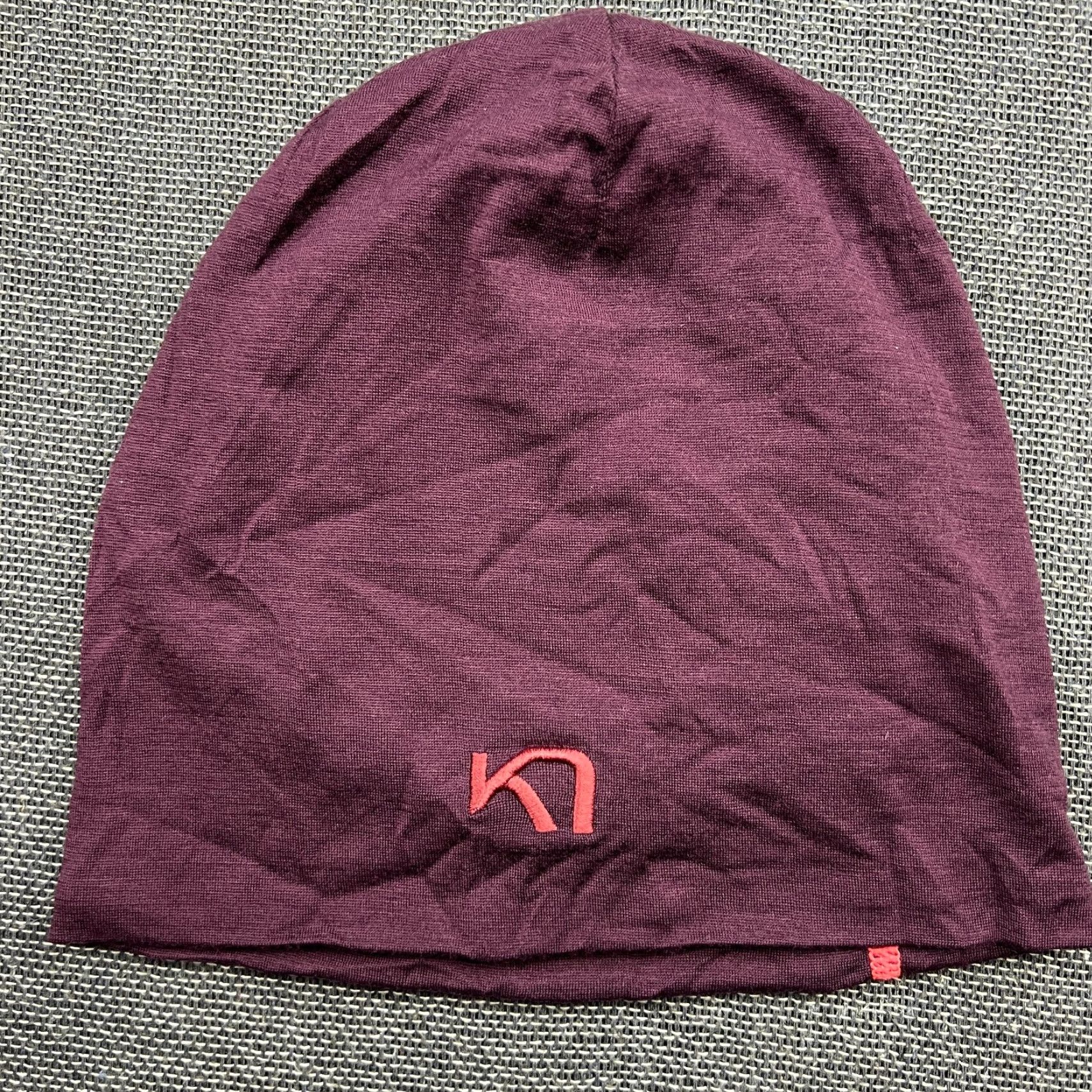 Vintage Kari Traa Womens Beanie Hat One Size Merino Wool Knitted Purple Size ONE SIZE - 2 Thumbnail