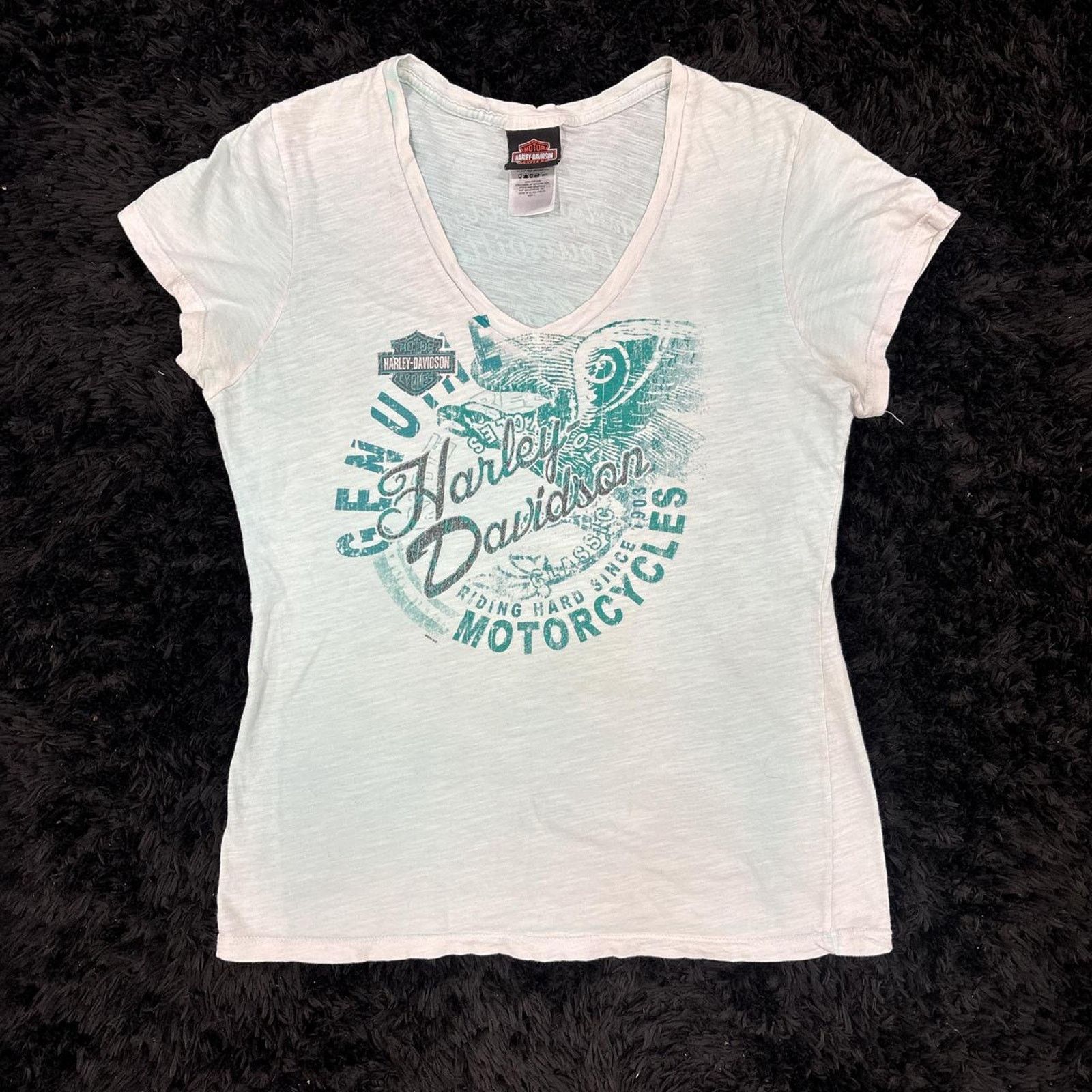 Harley Davidson Womens y2k harley davidson graphic Size L / US 10 / IT 46 - 1 Thumbnail