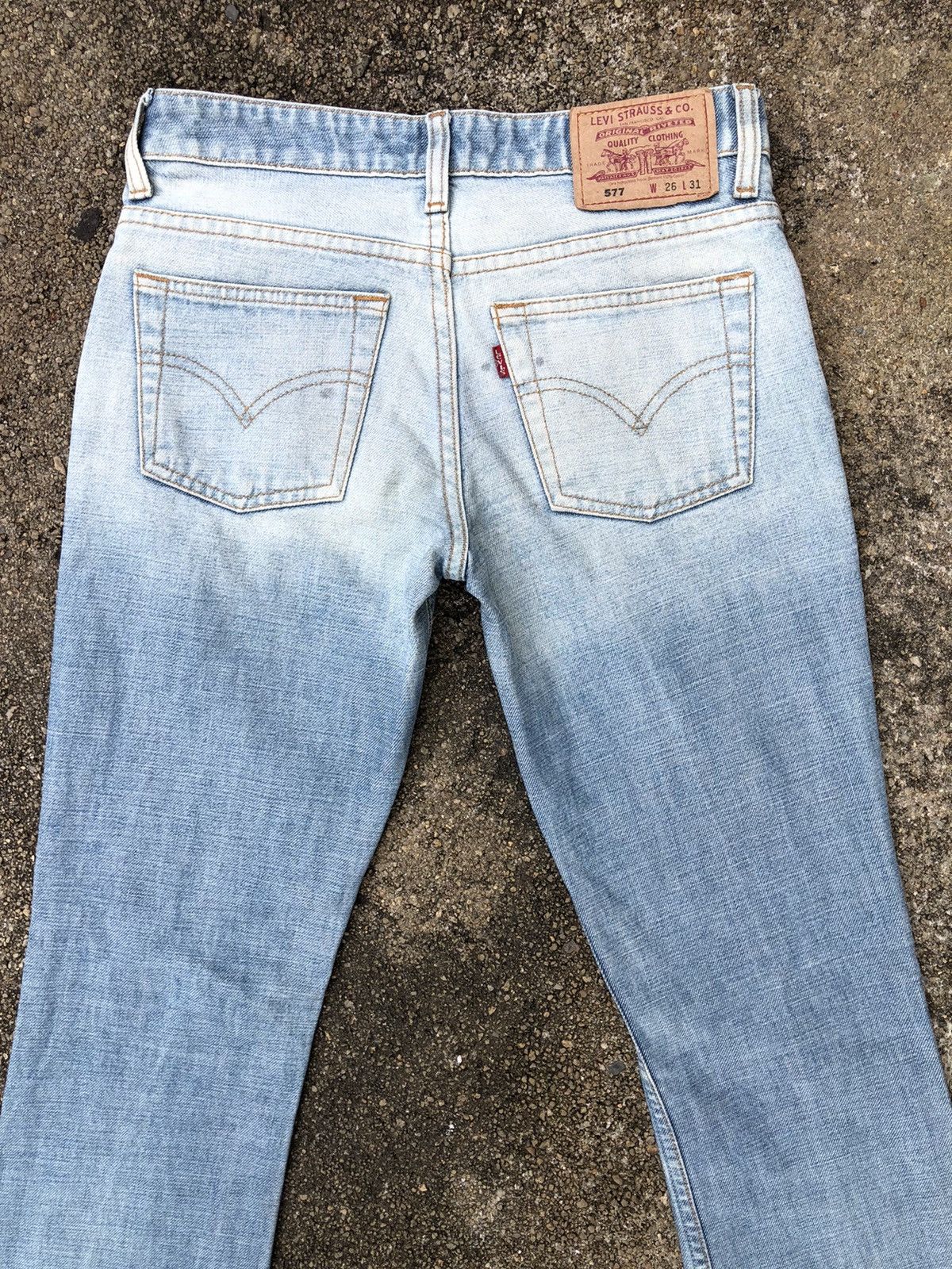 Levi's Vintage Clothing × Vintage Levi's 577 Women's Boyfriend Bot Cut Style Like New Size US 28 / EU 44 - 13 Thumbnail