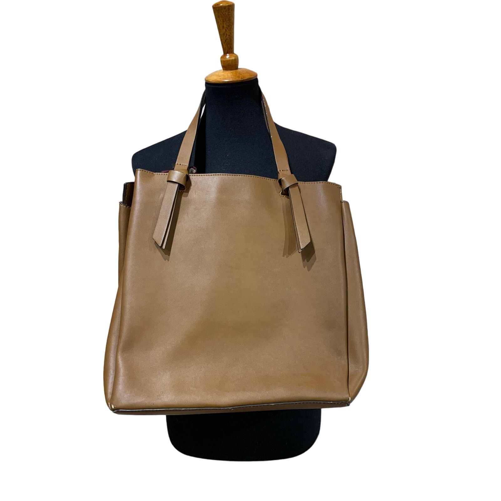 Nine West Nine West Upcycled Neck Tie Faux Leather Purse Handbag Tote Size ONE SIZE - 4 Thumbnail