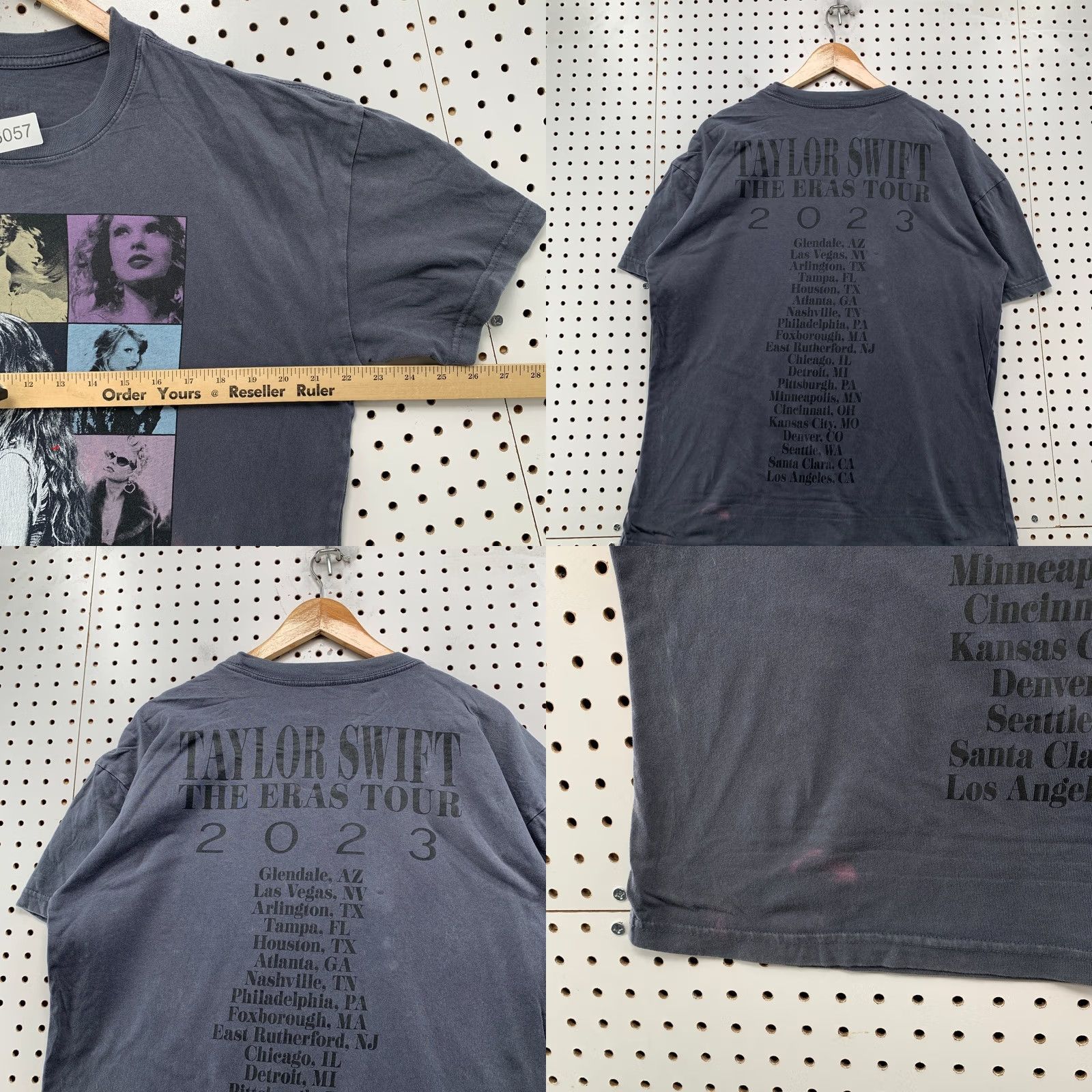 Vintage Taylor Swift Eras Tour Shirt Mens Large Gray 2023 Swifty Tour Pop Music Size US L / EU 52-54 / 3 - 9 Thumbnail