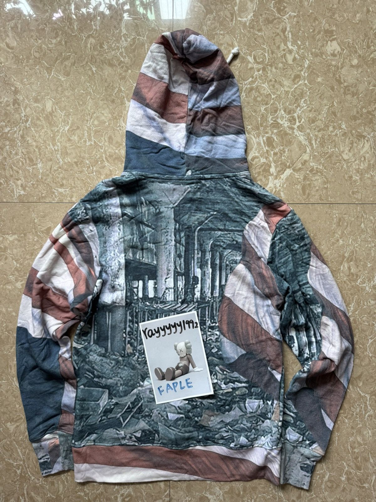 424 424 Detroit Printed Loopback Cotton Jersey Hoodie Size US XS / EU 42 / 0 - 14 Thumbnail