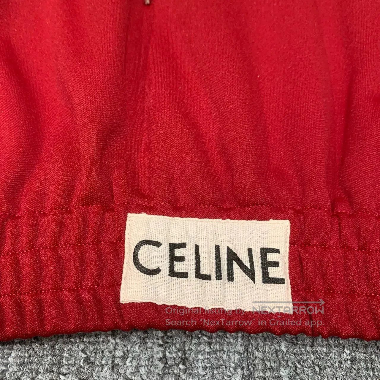 Celine celine red cropped hooded sweatshirt. Size S / US 4 / IT 40 - 8 Thumbnail