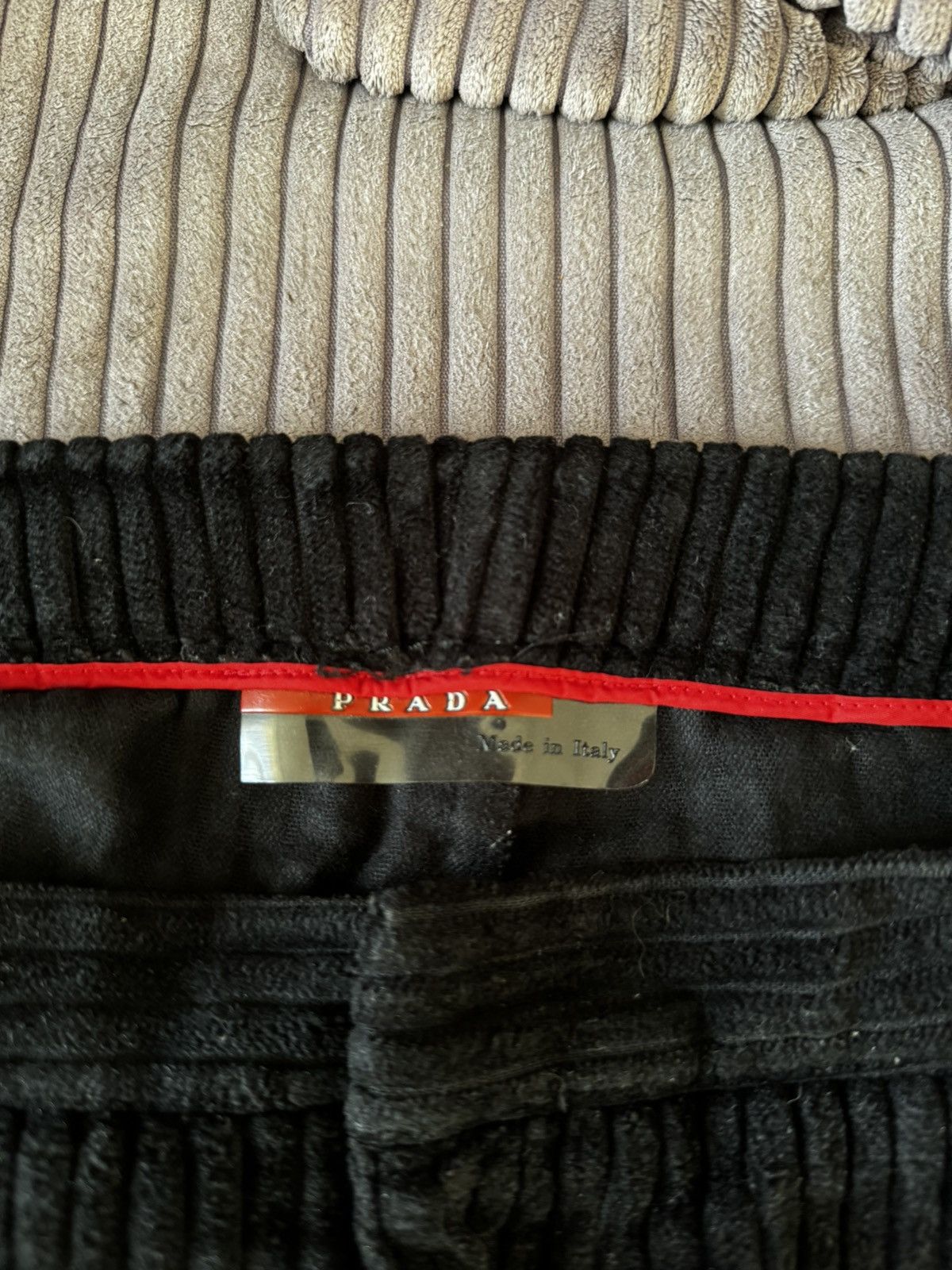Prada Prada Red Tab Corduroy Nylon Casual Pants 50 Designer Hype Size US 32 / EU 48 - 9 Thumbnail