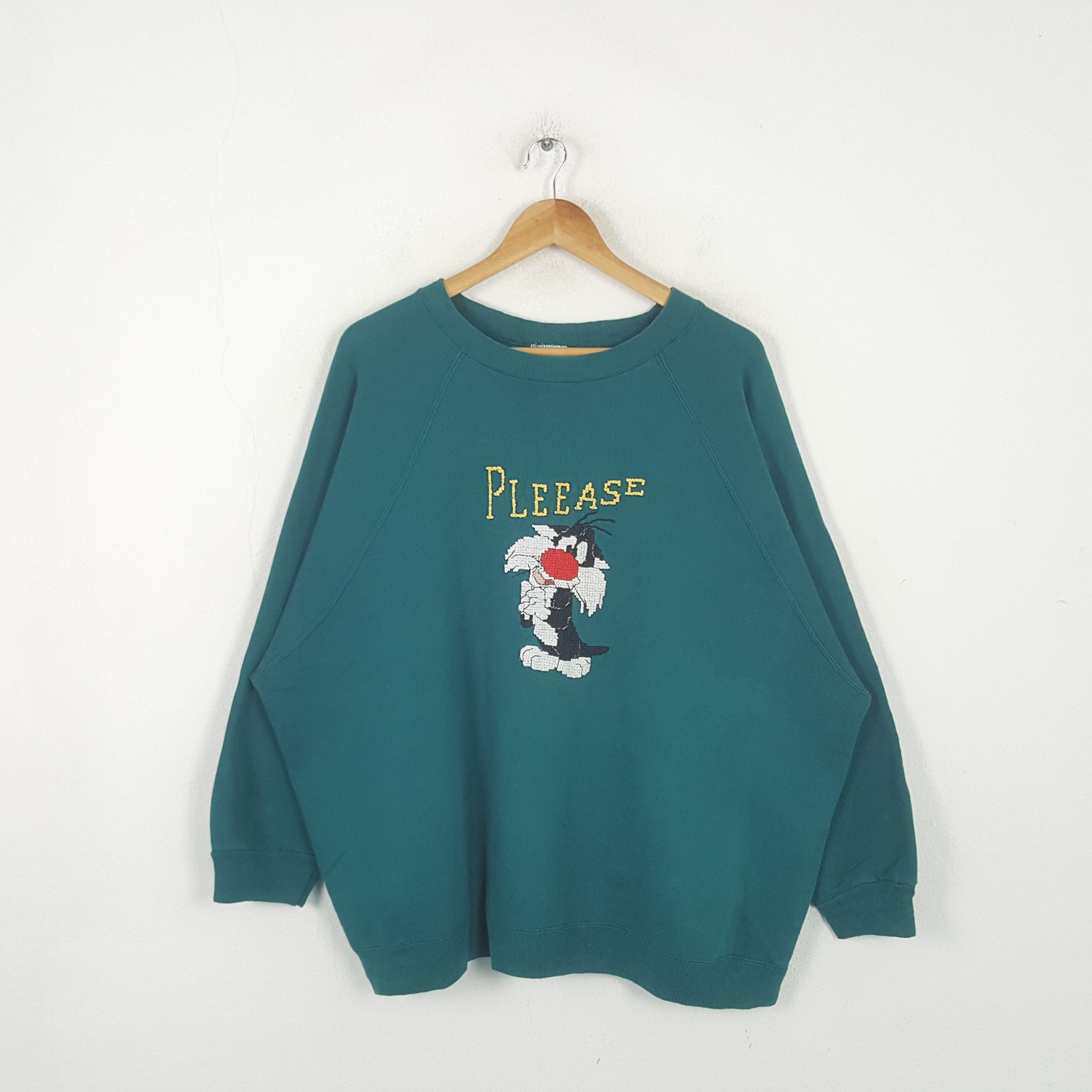 Vintage Sylvester The Cat Pleease Sweatshirt RR7