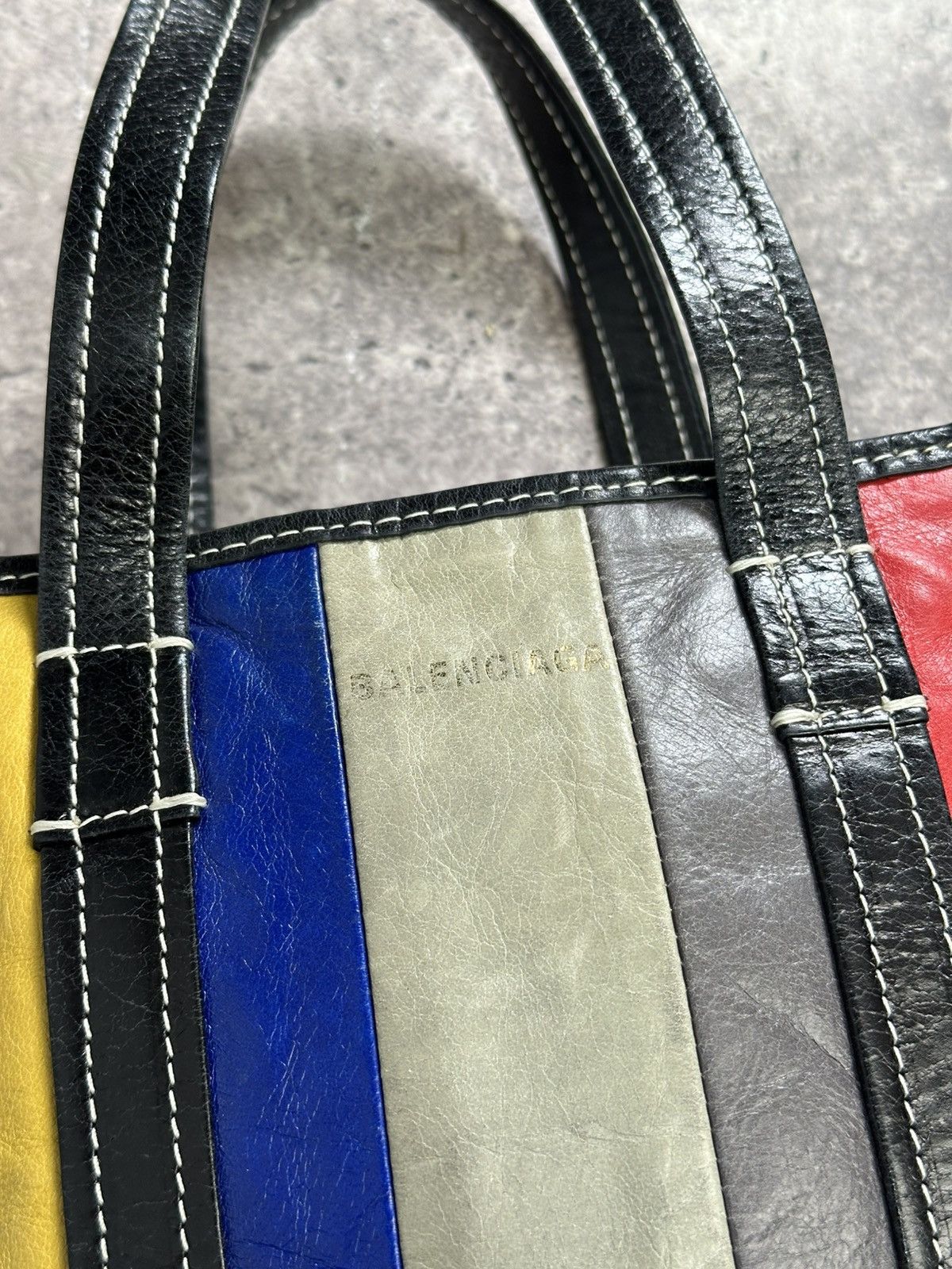 Balenciaga Balenciaga Bazar Leather Shoulder Bag Multicolor Small Size ONE SIZE - 10 Thumbnail