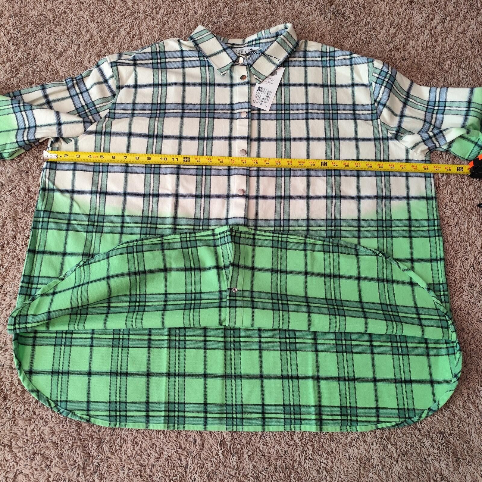 Other Studio Untold Women's Oversized Flannel Button Size 28/30 Size 4XL / US 24-26 - 9 Thumbnail