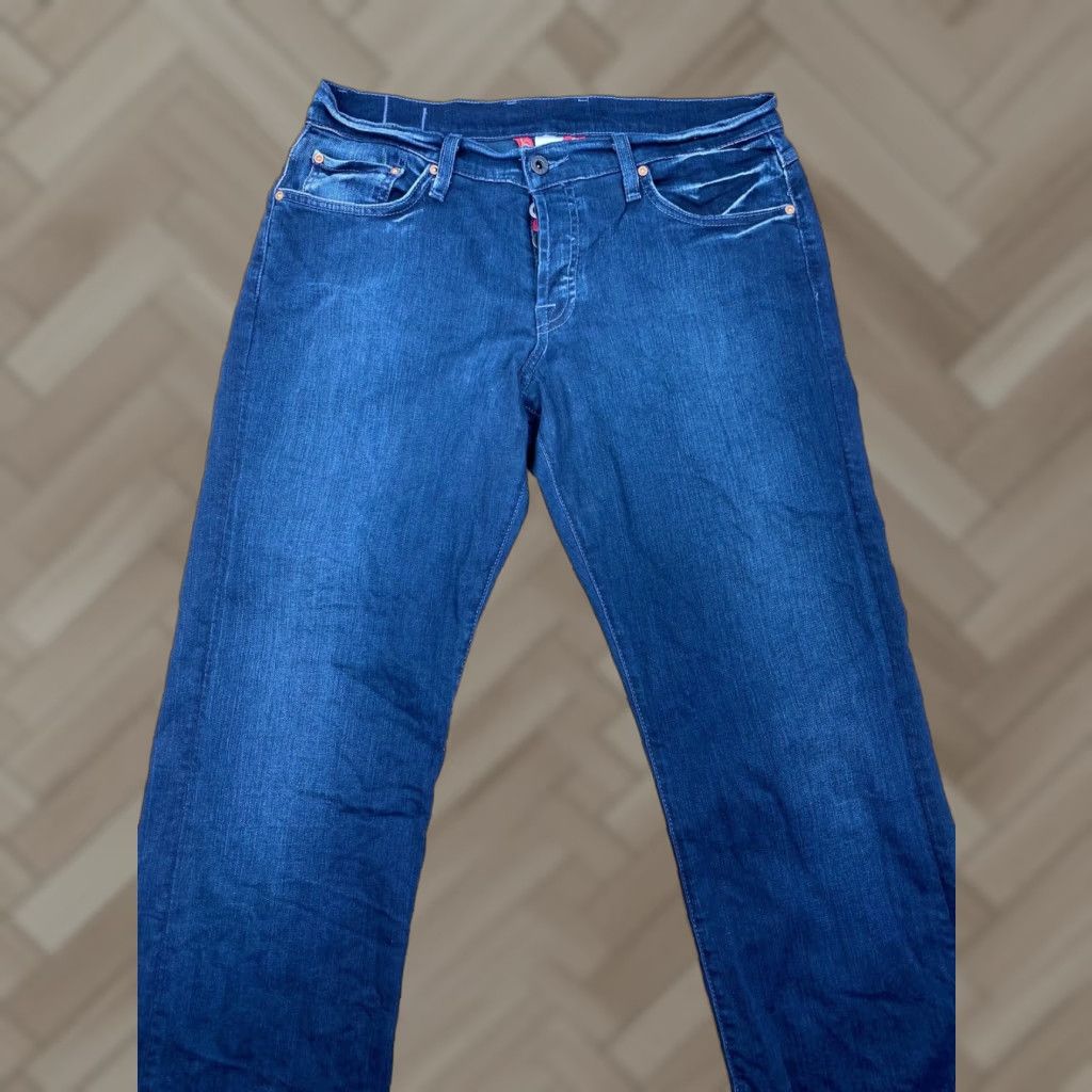 Lucky Brand Lucky Brand Jeans Women 8 Regular 28in Inseam 31in Blue Denim Flare 5-Pocket Stretch Stretchable Belt Loops Button Zipper Vintage No #2364 USA Theme Size 30" / US 8 / IT 44 - 1 Thumbnail