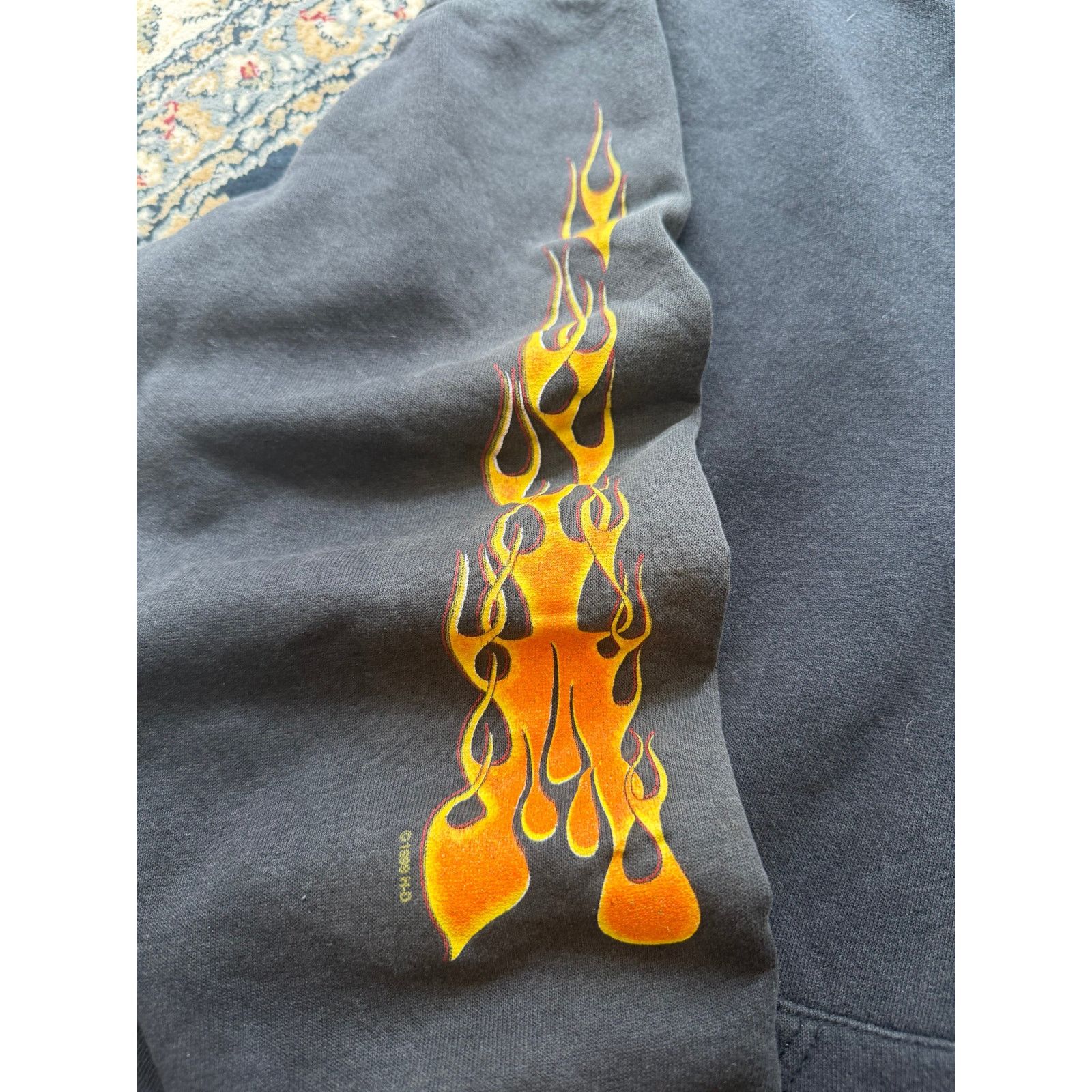 Harley Davidson Vintage Faded Harley Davidson San Diego Flame Zip Hoodie Size US XXL / EU 58 / 5 - 4 Thumbnail