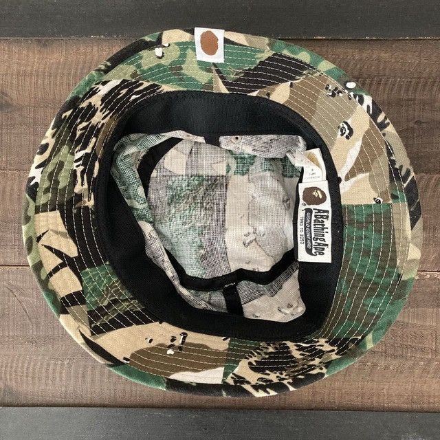 Bape BAPE CRAZY MIX CAMO Bucket Hat a bathing ape NIGO Size ONE SIZE - 4 Thumbnail