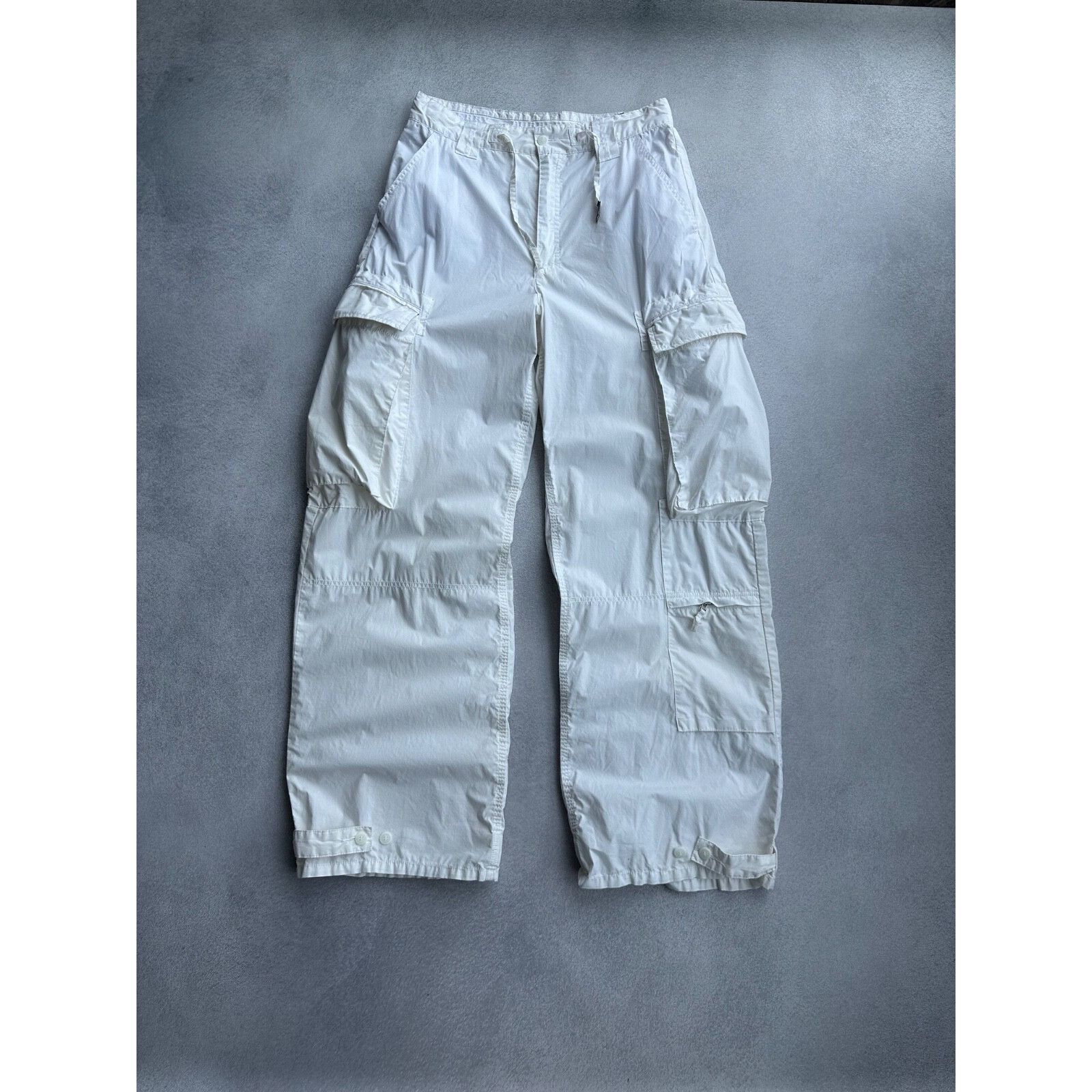 Burberry Burberry London White Baggy Men’s Cargo Pants Size US 32 / EU 48 - 1 Thumbnail