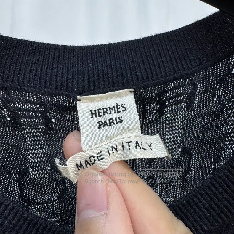 Hermes Hermes Pig nose full print embossed cashmere knit cardigan Size XS / US 0-2 / IT 36-38 - 5 Thumbnail