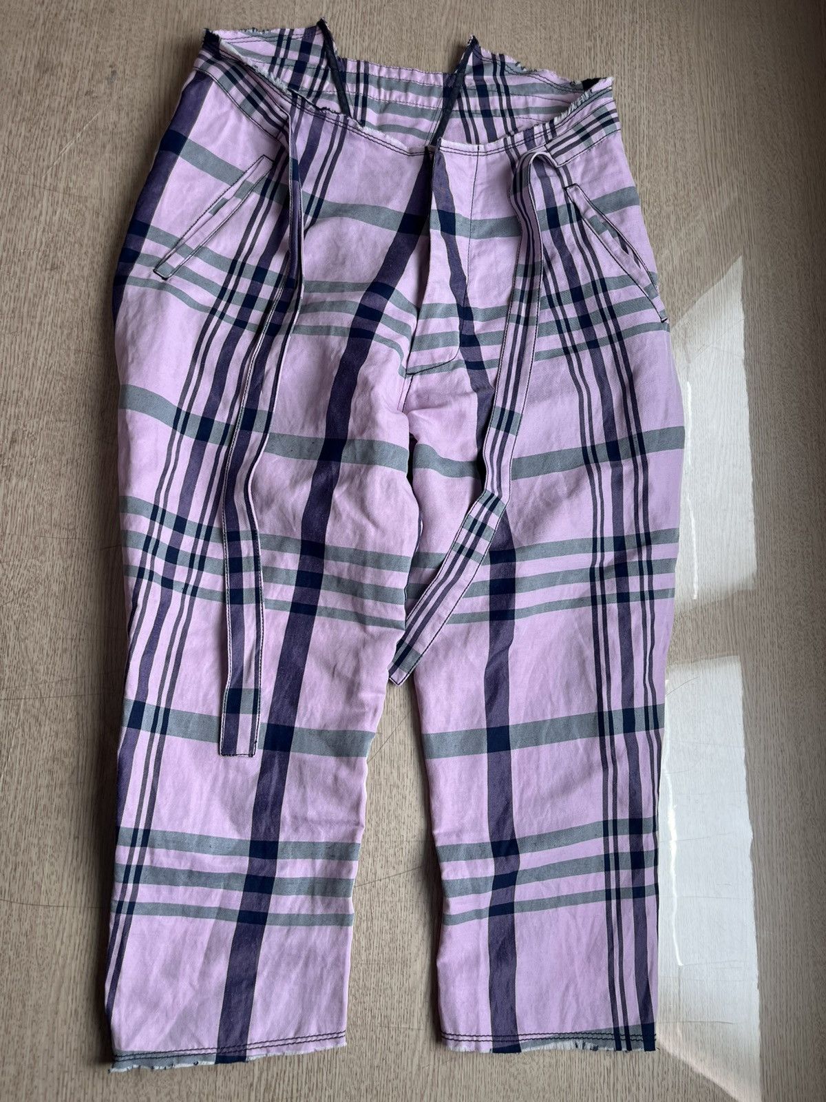 Vivienne Westwood M Vivienne westwood tartan raw hem belted harem pants Size US 29 - 1 Thumbnail